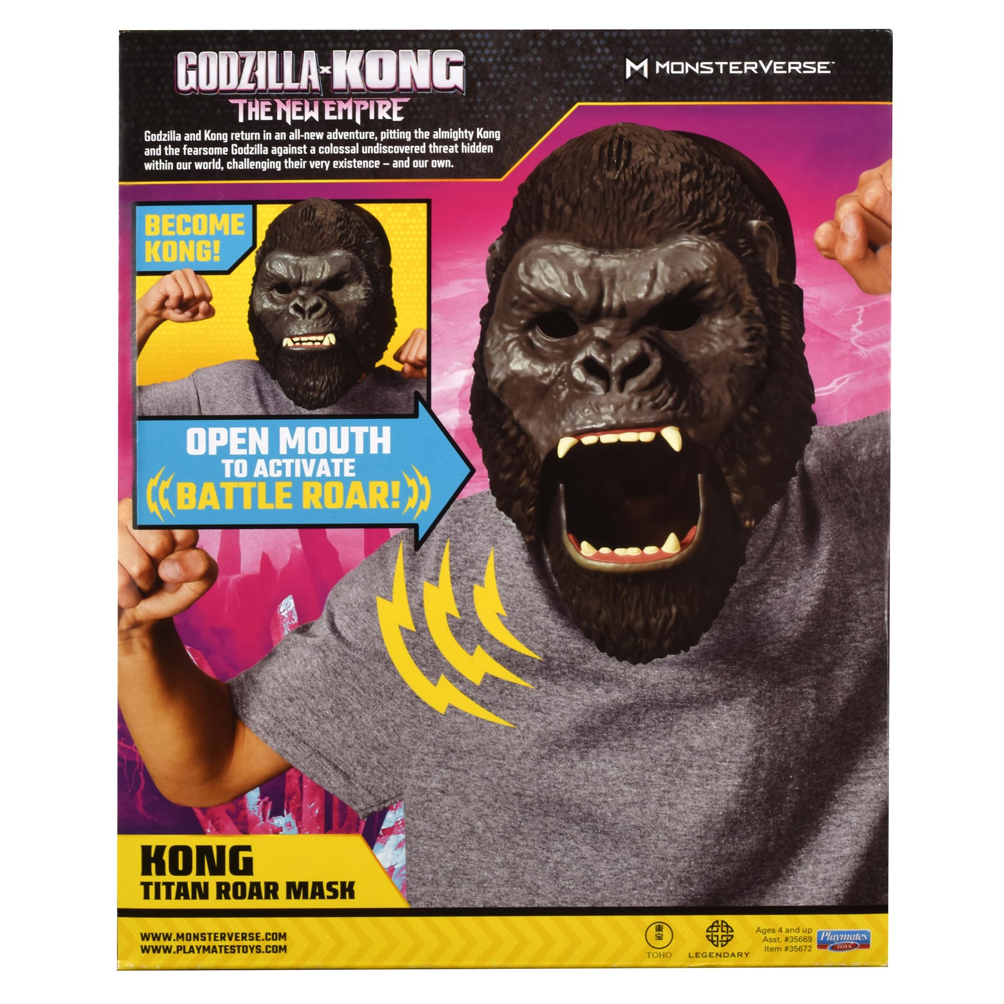 Godzilla X Kong Kong Interactive Mask By Playmates Toys