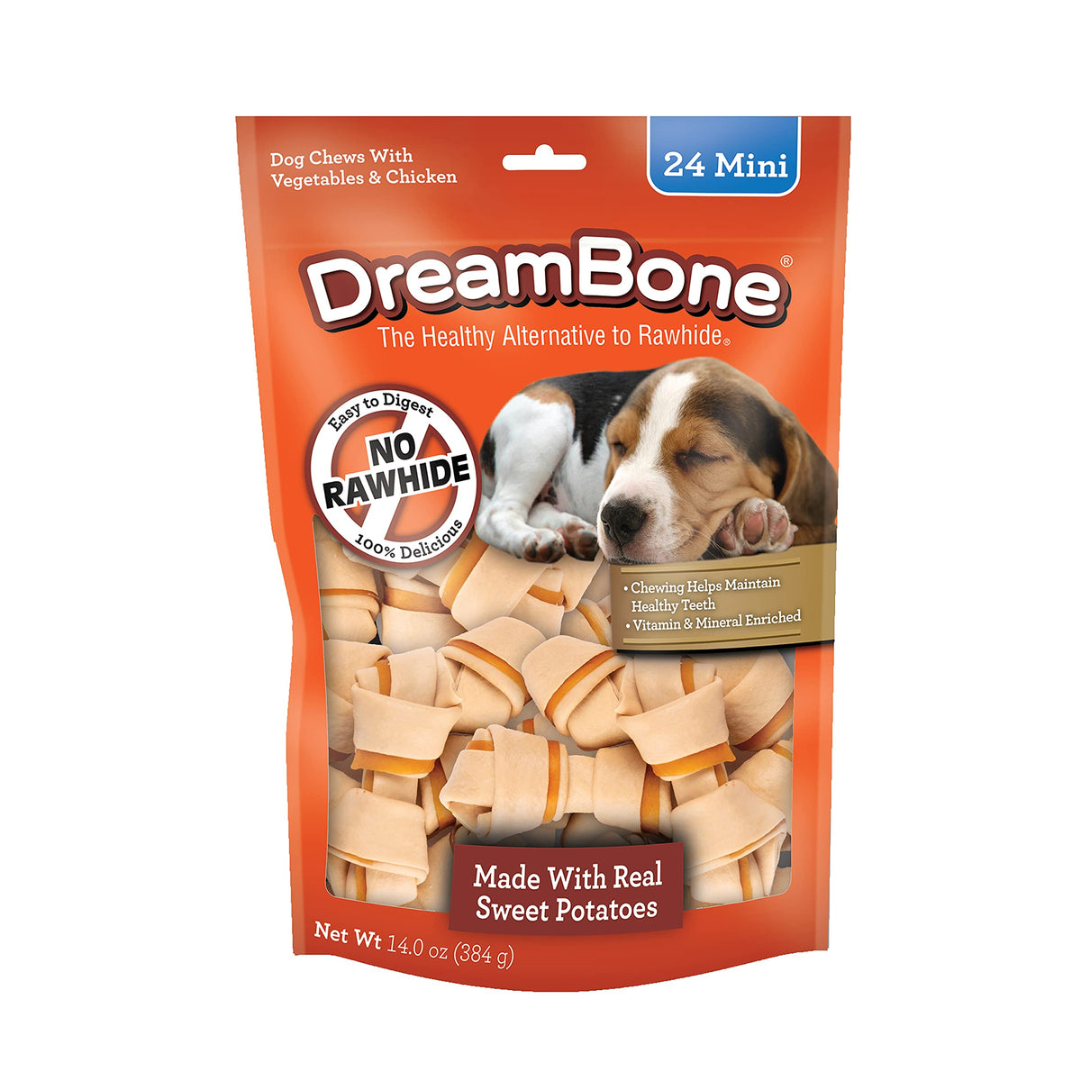Dreambone Sweet Potato Dog Chew (24 Piece/Pack), Mini