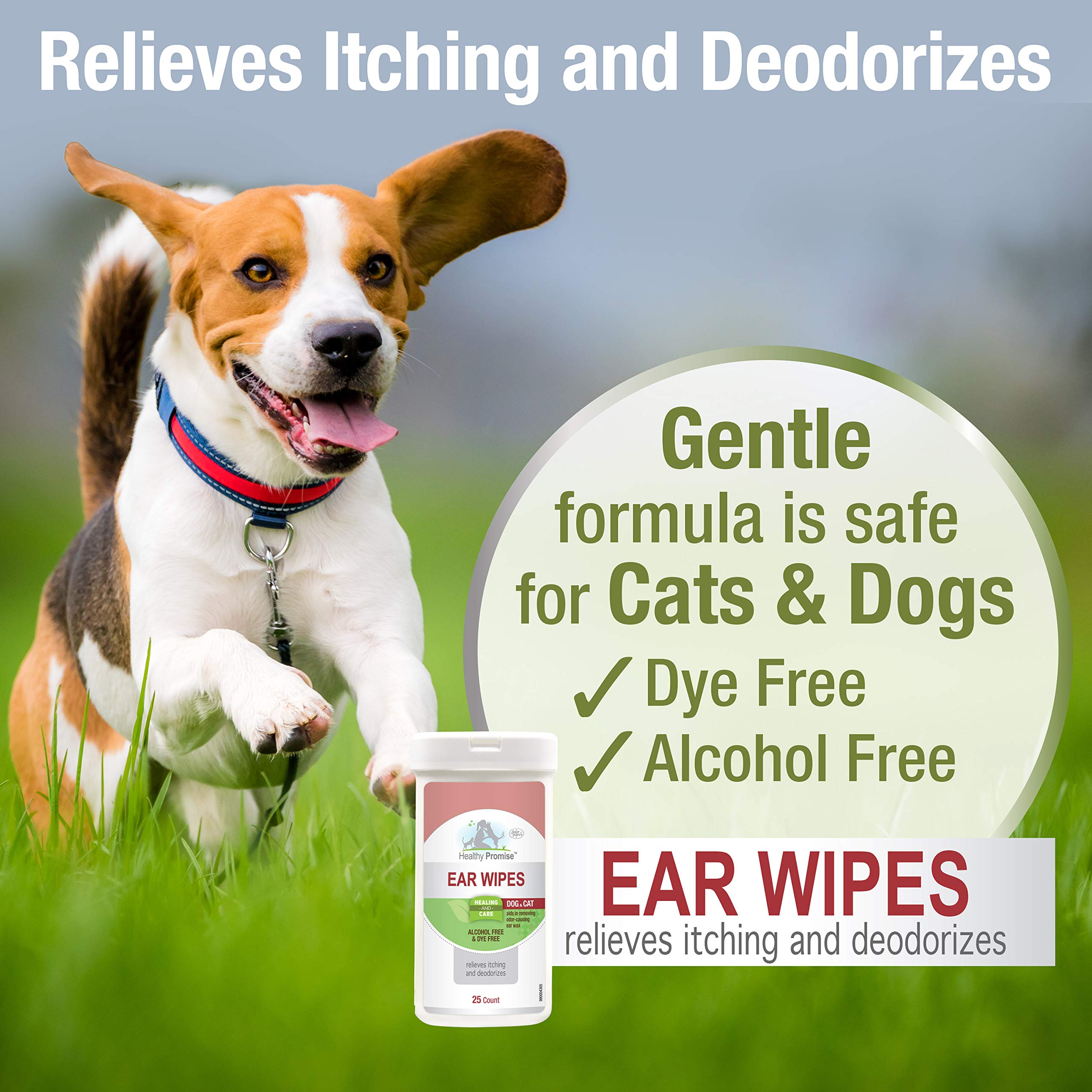 Four Paws Dog And Cat Ear Wipes, 25 Count