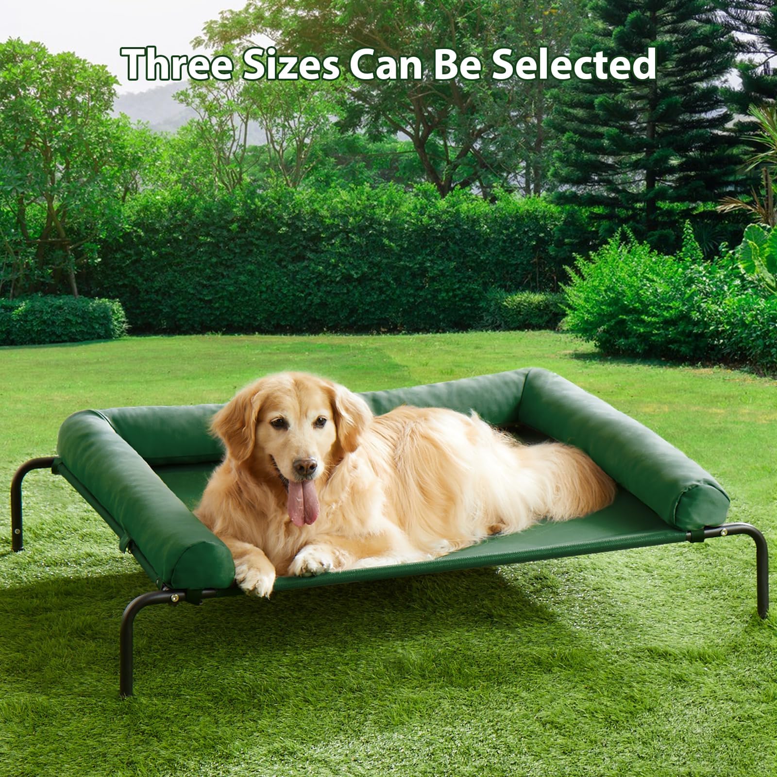Rrpethome Elevated Cooling Dog Bed,Raised Dog Cots Beds For Large Dogs,Outdoor Pet Bed For Large Dogs,Chew Proof Portable Coolin