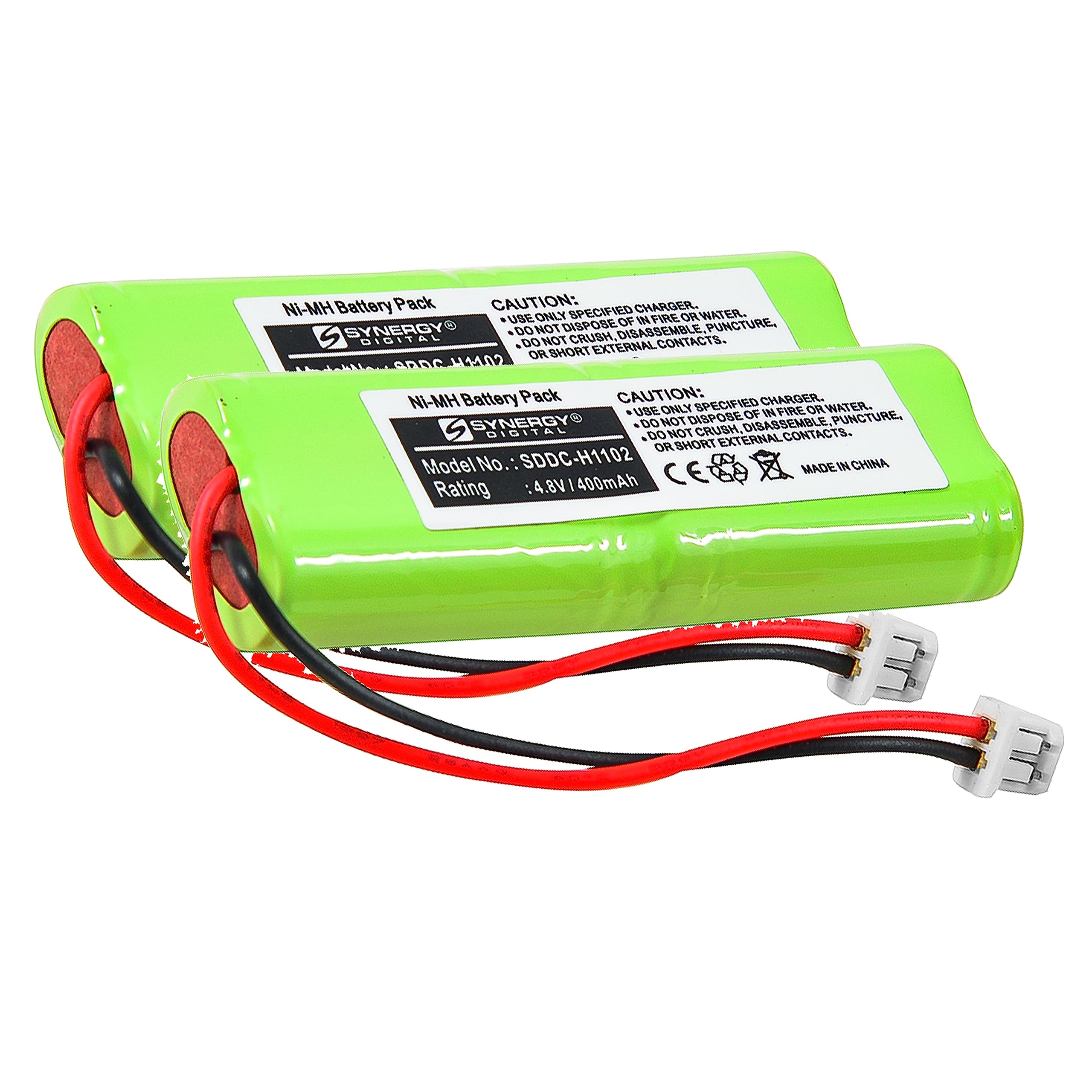 Synergy Digital Dog Collar Battery, Compatible with Dogtra 1900NCP Transmitter Dog Collar Battery Combo-Pack Includes: 2 x SDDC-