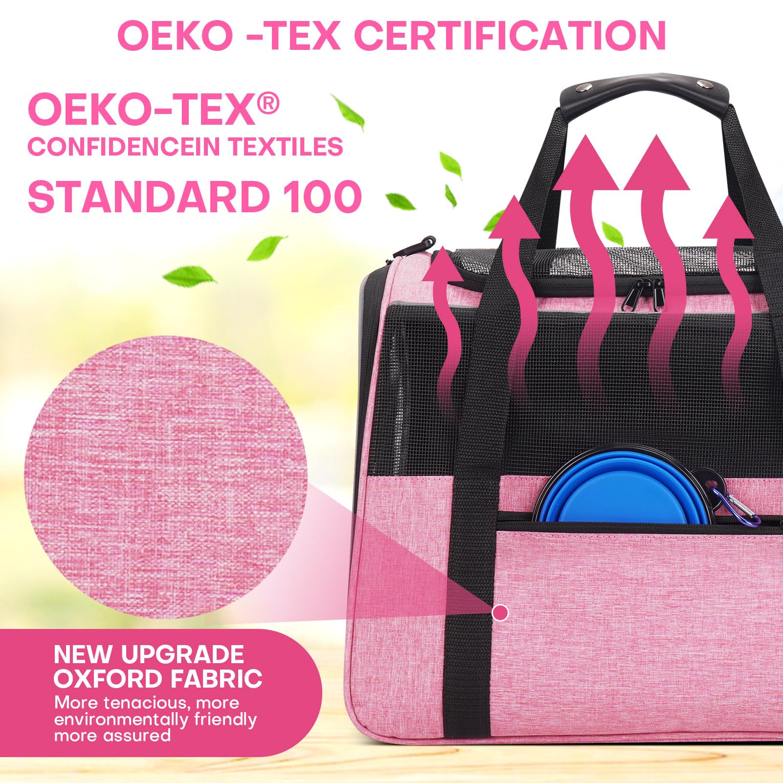 Jungyoon Large Cat Carrier - Soft-Sided Airline-Approved Pet Carrier Bag With Top Opening, Portable Travel Carrier For Big Cats