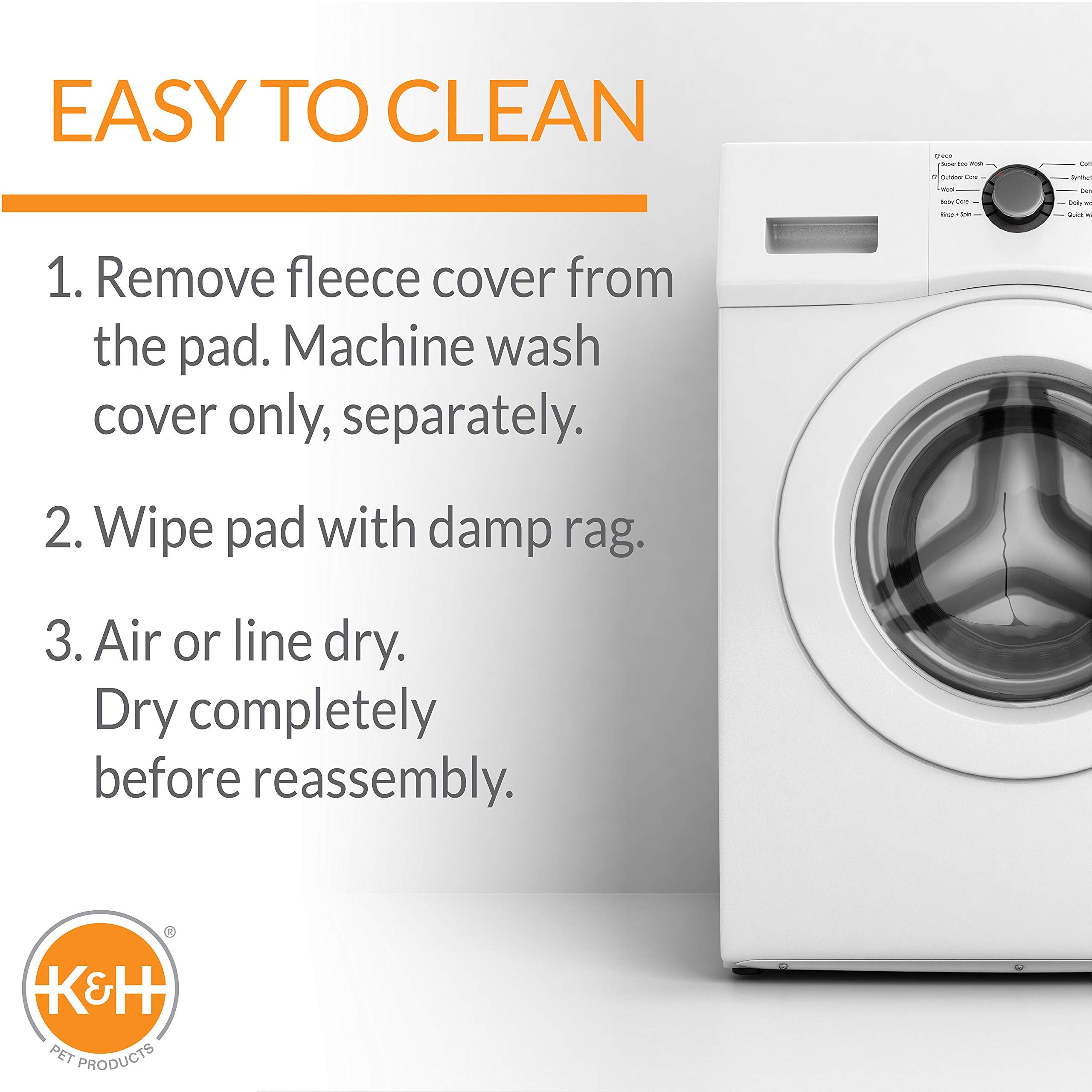 K&H Pet Products Lectro-Soft Outdoor Heated Pad Replacement Cover Fleece Small 14 X 18