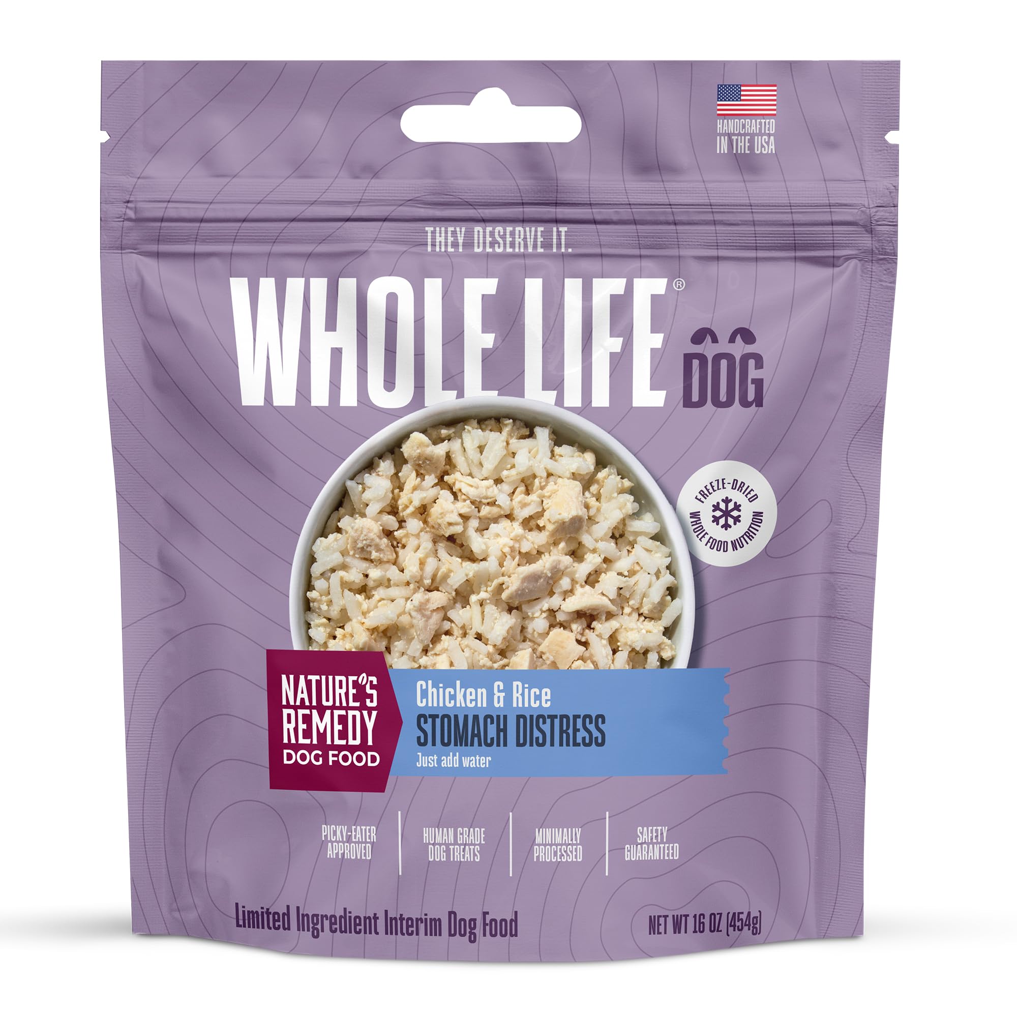 Whole Life Dog Bland Diet for Dogs - Sensitive Stomach Food for Digestive Support, Constipation, Anti Diarrhea & Vomit Relief - 