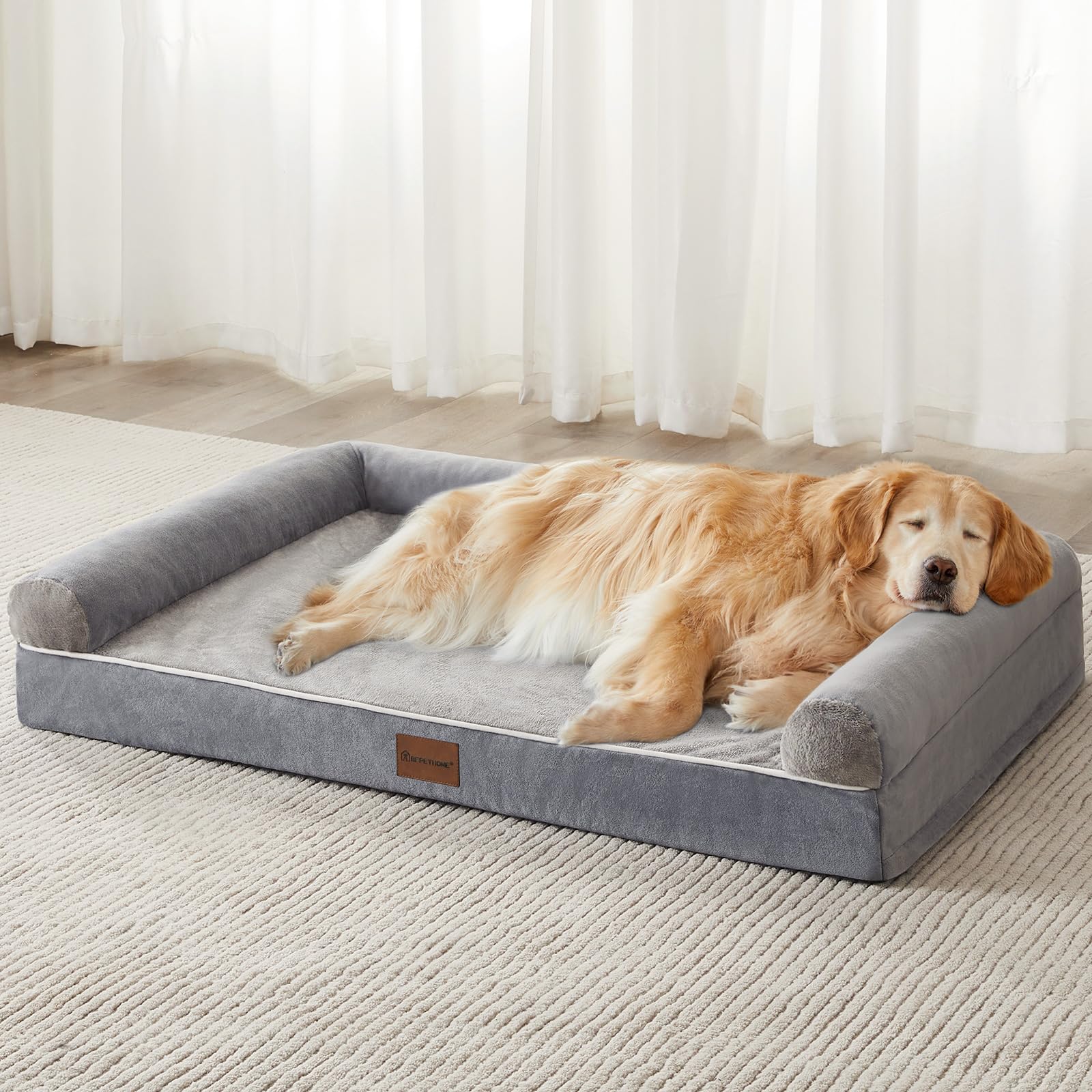 Bfpethome Washable Dog Beds For Extra Large Dogs, Orthopedic Dog Bed Extra Large, Big Dogs Couch With Removable Washable Cover, 