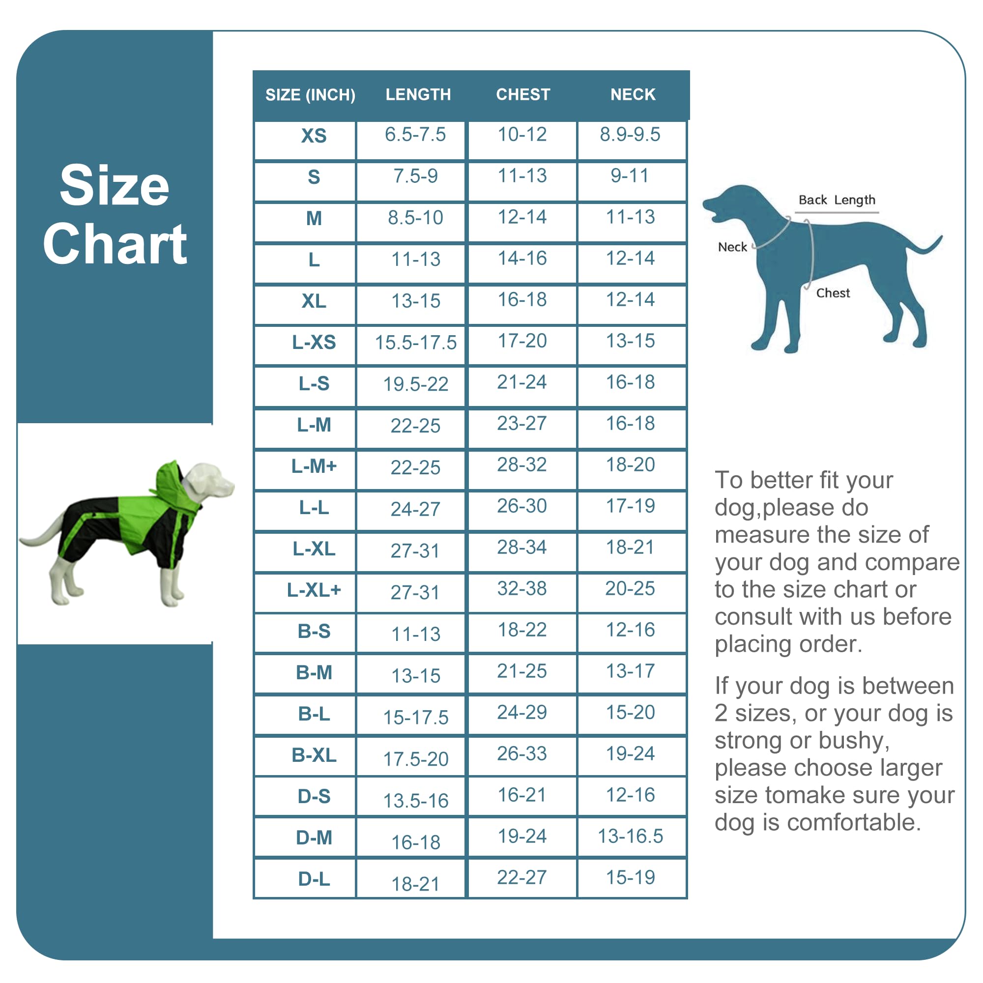 Pet Apparel Large Dog Clothing Raincoat Pet Clothes Rain Coat For Big Large Dogs Red Green Waterproof (L-Xl, Red)