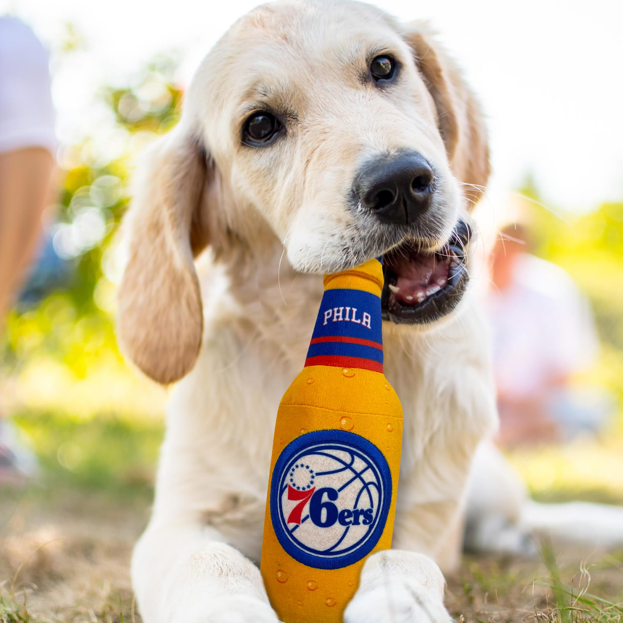 Pets First Nba Philadelphia 76Ers Beer Bottle Plush Dog & Cat Squeak Toy - Cutest Stadium Soda Bottle Snack Plush Toy For Dogs &