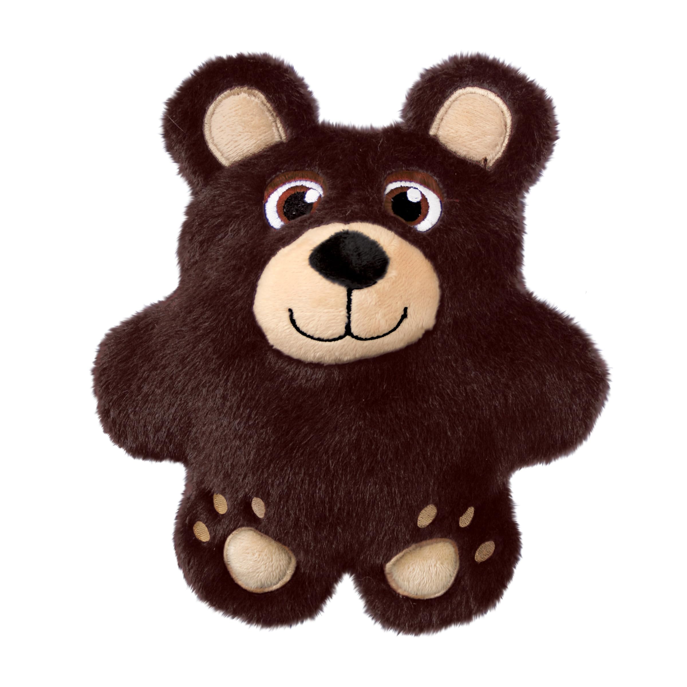 Kong Snuzzles Dog Toy, Plush Squeaker, Crinkle Sounds, Soft Durable Indoor Play (Bear/Koala Combo, Medium)