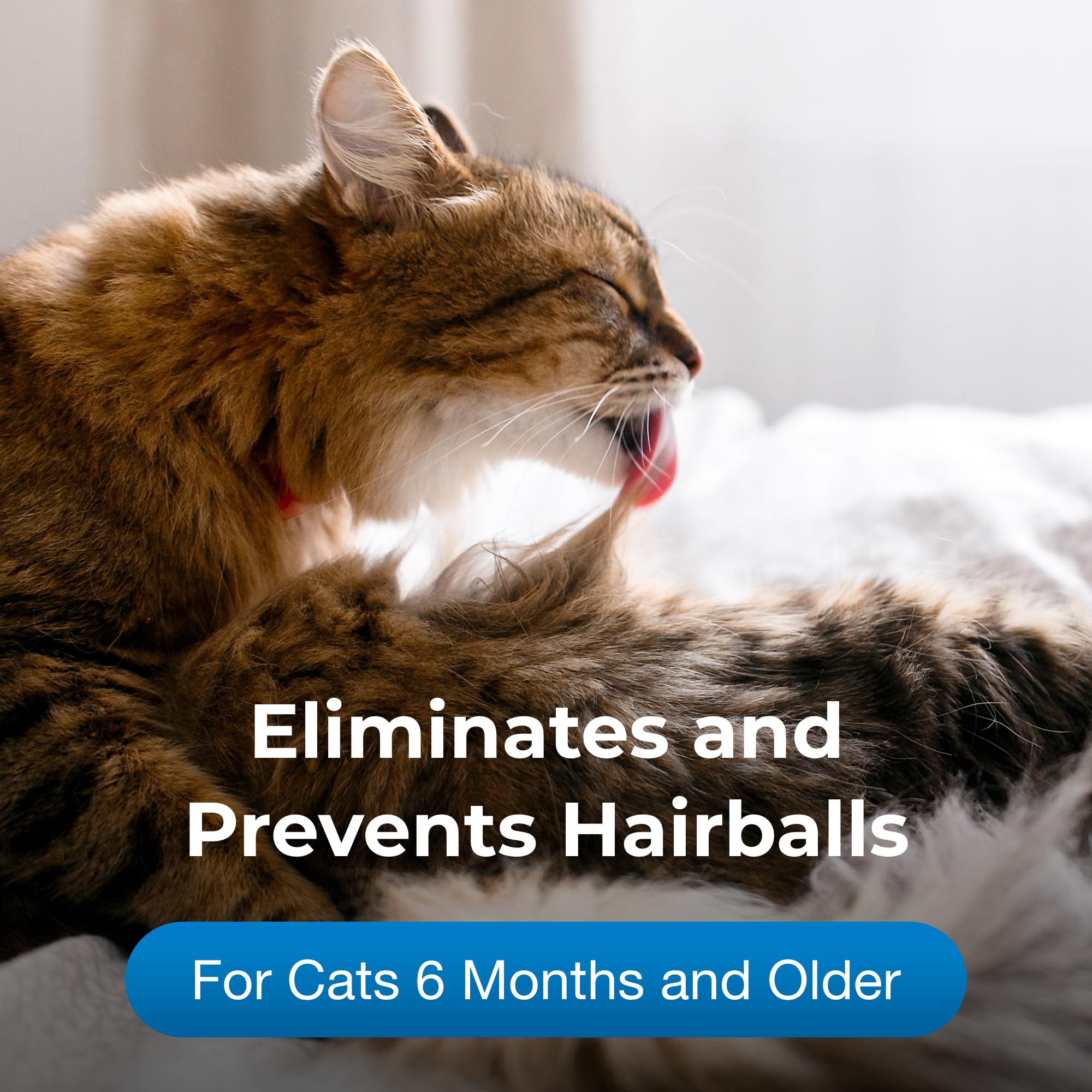 Pet-Ag Hairball Natural Solution Gel Supplement for Cats - 3.5 oz - Helps Prevent and Reduce Hairballs in Cats 6 Months and Olde