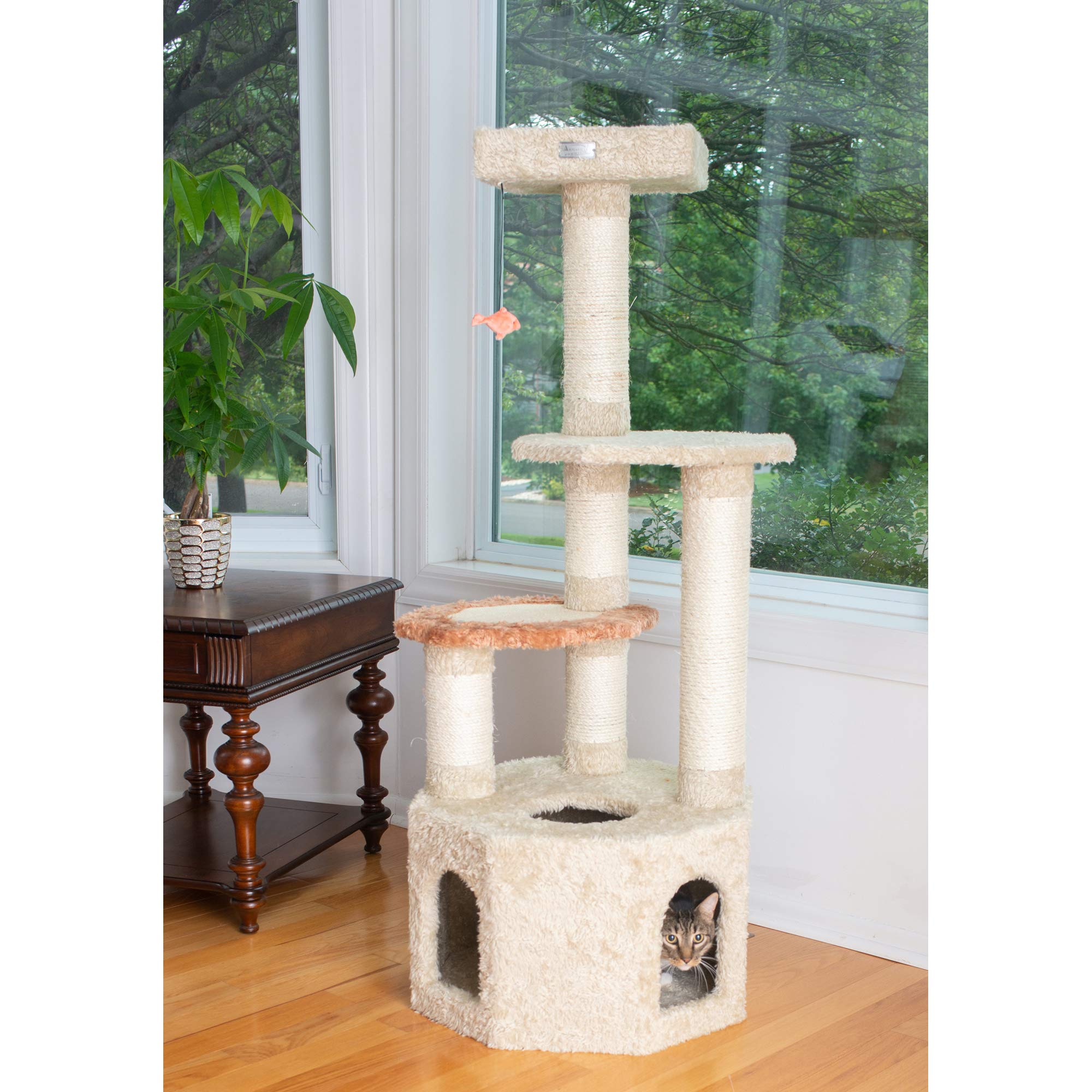 Armarkat Premium Cat Tree Model X5703, Khaki