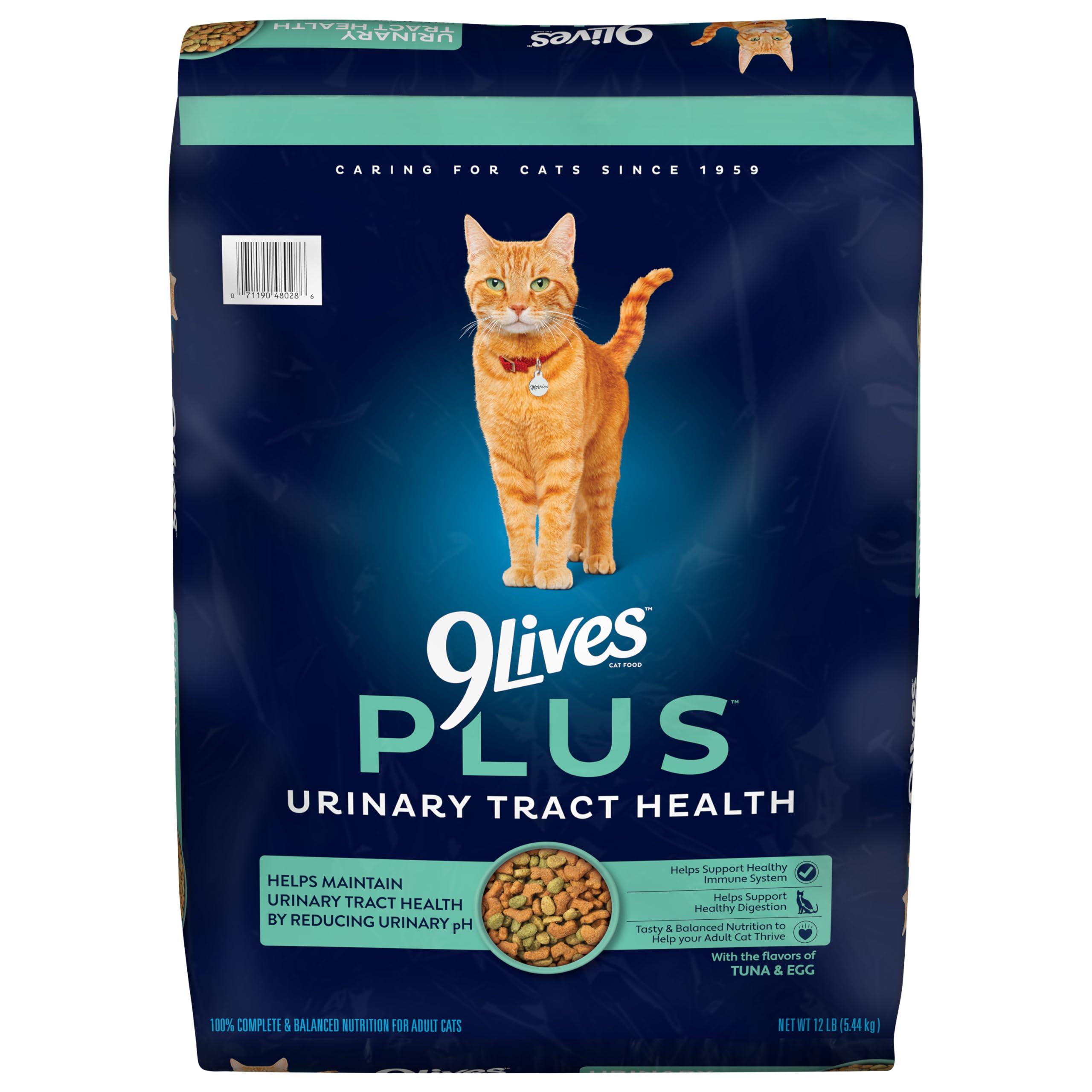 9Lives Plus Urinary Tract Health Dry Cat Food, 12 lb. Bag