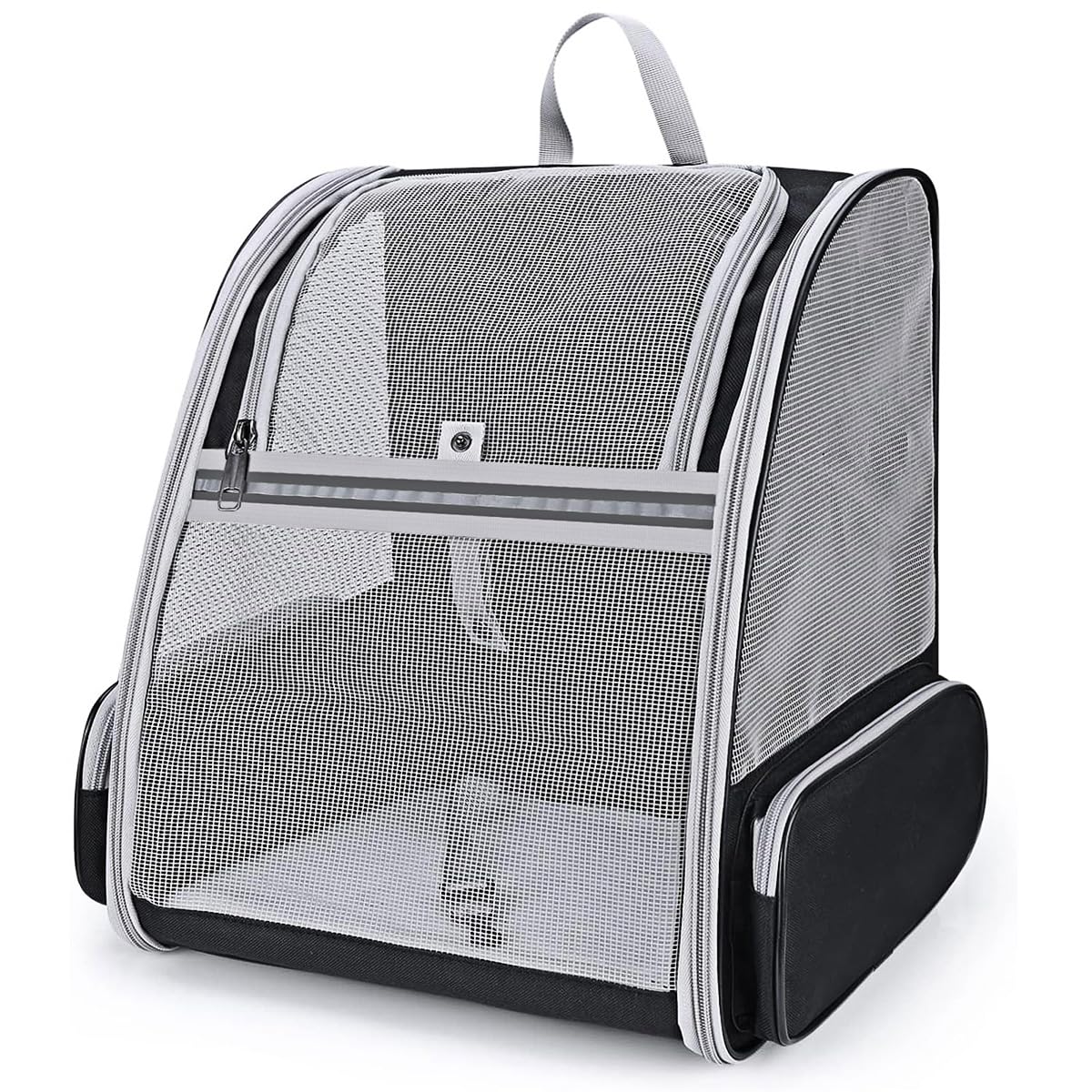 Beikott Cat Carrier Backpack, Dog Backpack, Ventilate Pet Cats Puppy Dogs Birds Bunny Backpack For Travel Indoor Outdoor Use(Bla