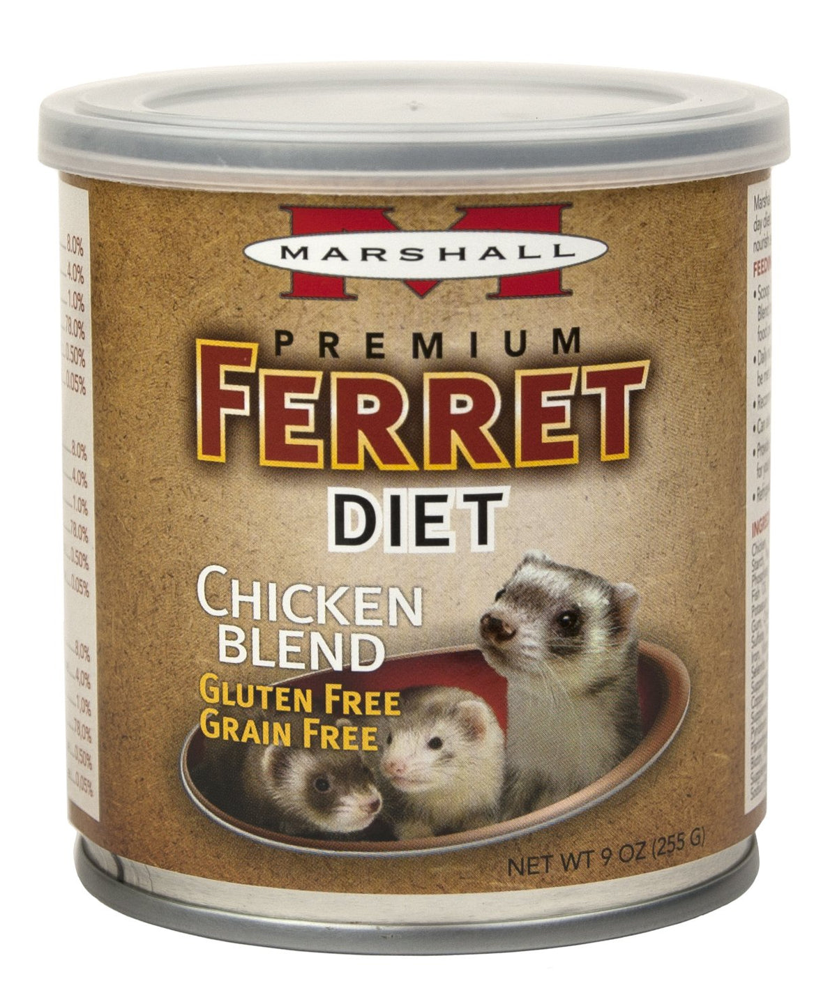 Marshall Pet Prod-Food Fd-430 New Premium Ferret Diet Topper - Chicken Blend Pet-Food, 9 Oz Two (2) Cans