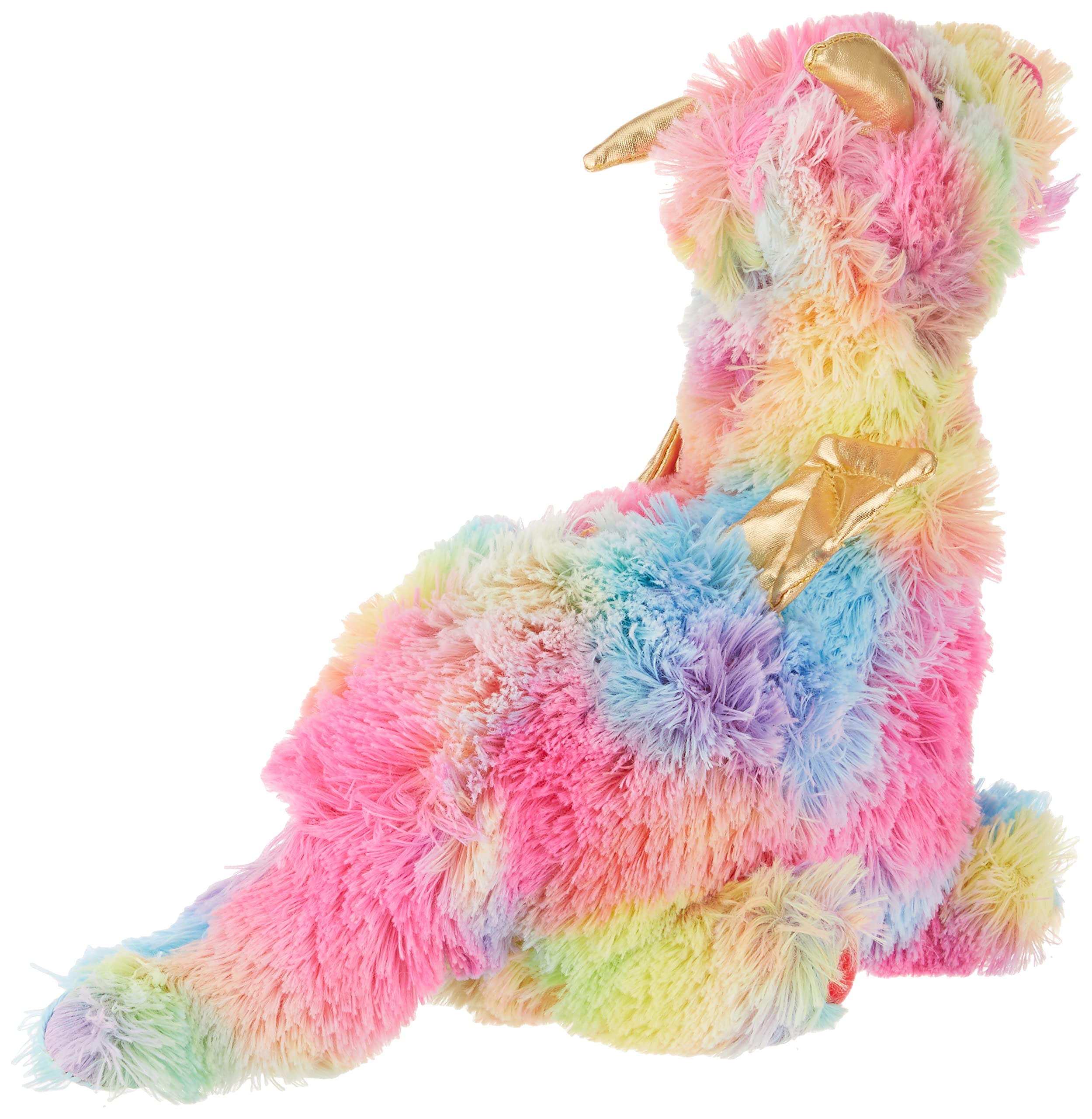 Fringe Studio Dog Toy, Rainbow Dragon-Plush Pet Toy (289365)