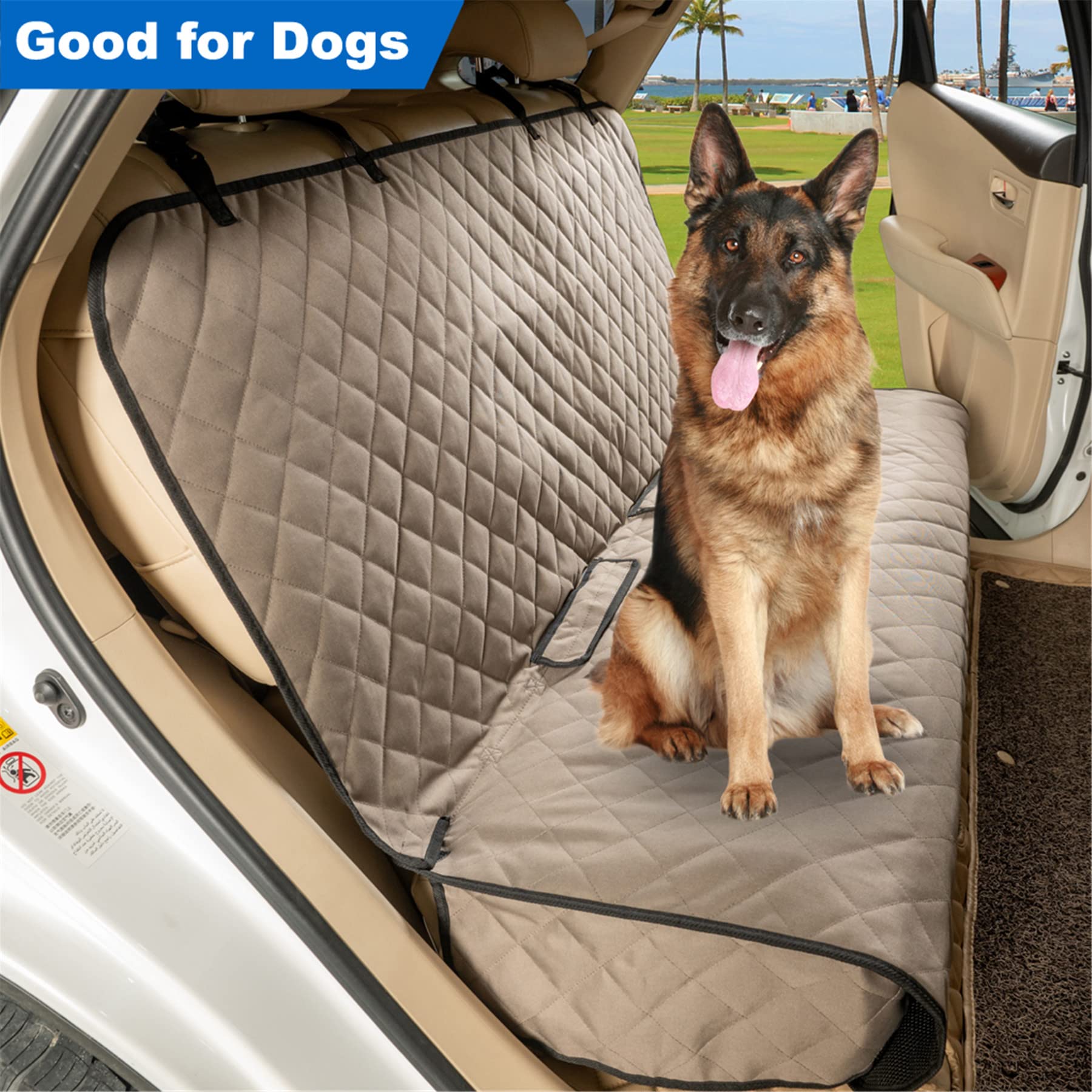 Viewpets Bench Car Seat Cover Protector - Waterproof, Heavy-Duty And Nonslip Pet Car Seat Cover For Dogs With Universal Size Fit
