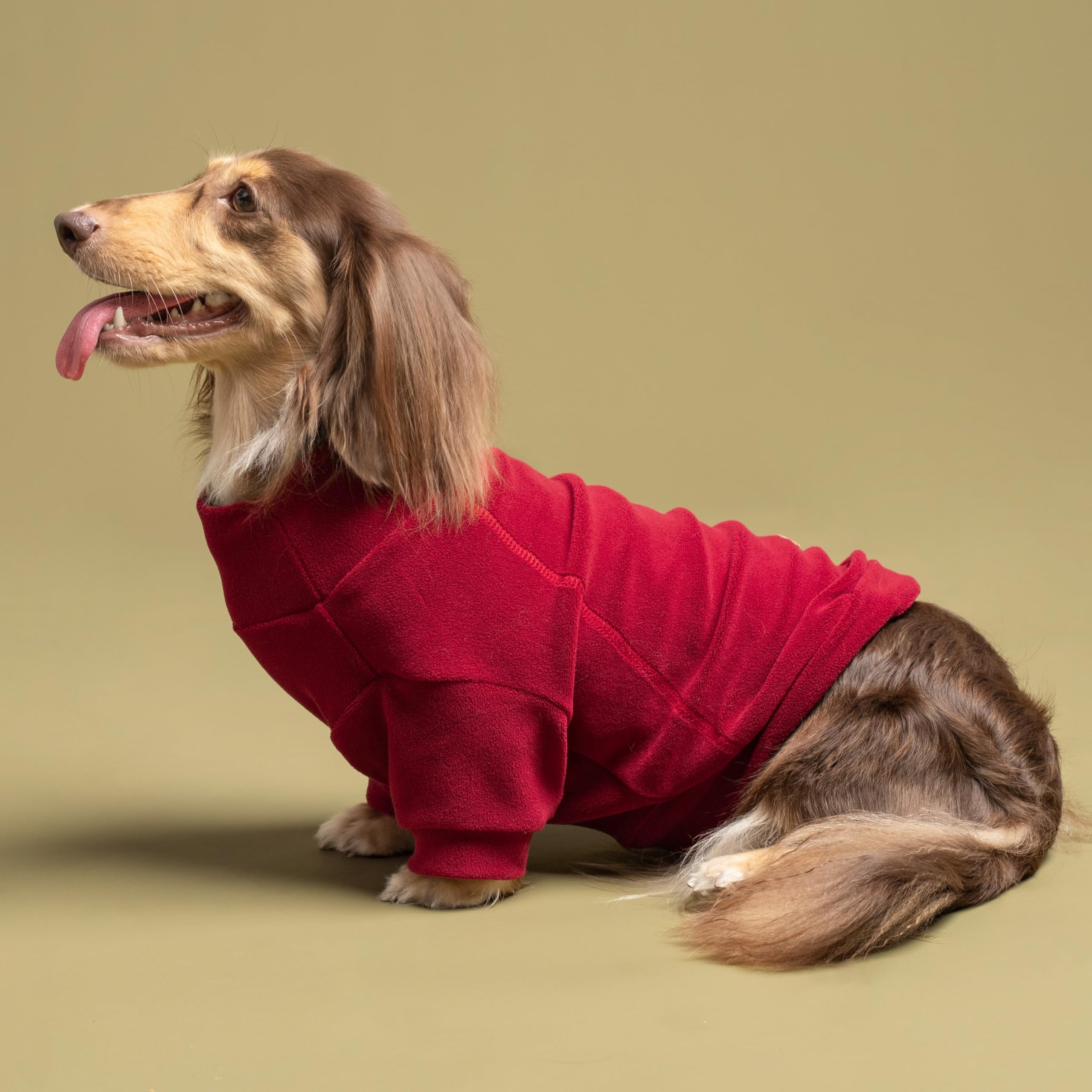 Fitwarm 3 Pack Classic Fleece Dog Sweater, Christmas Dog Winter Clothes For Small Dogs Boy Girl, Holiday Pet Apparel, Burgundy Red, Green, Navy Blue, Xxl