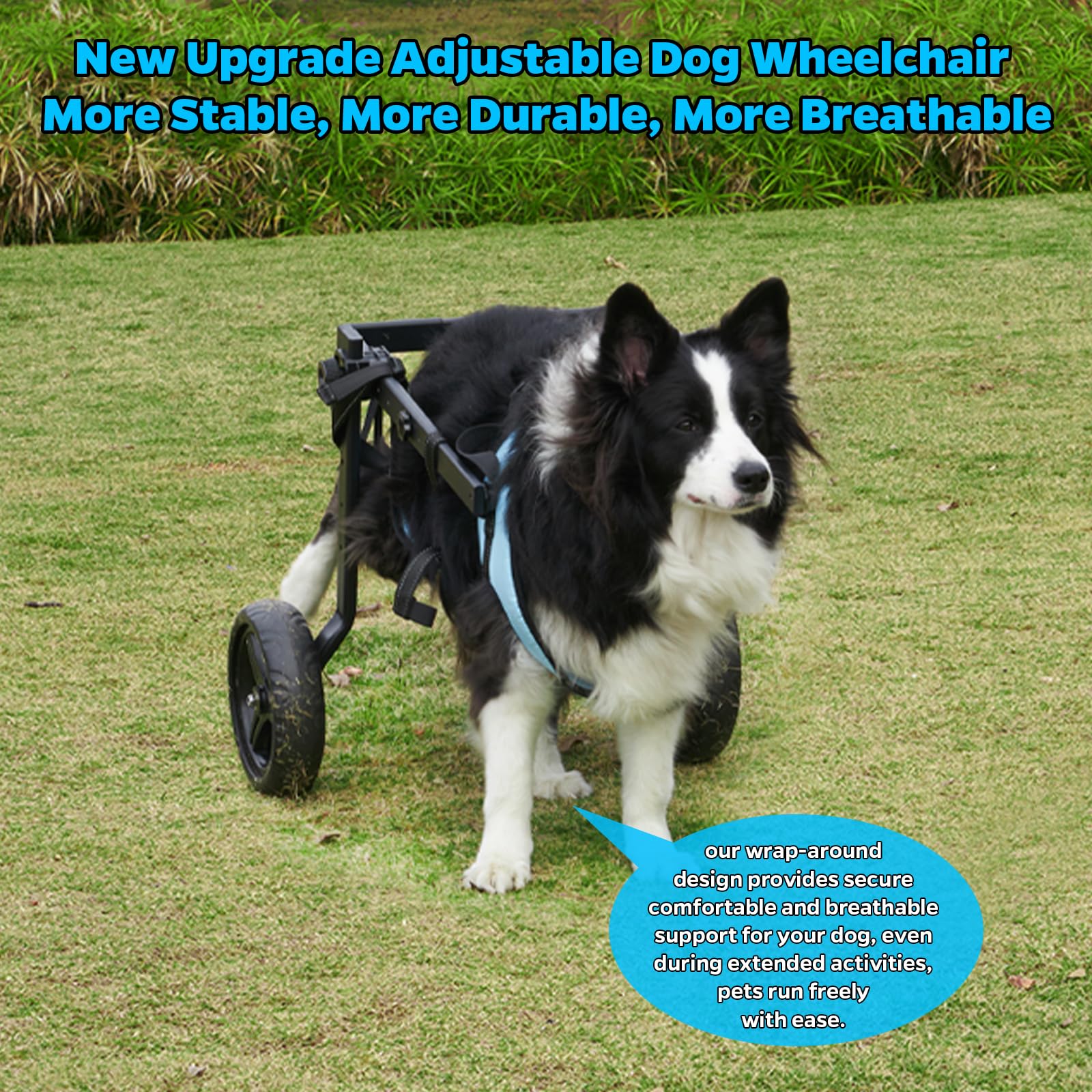celestaura Dog Wheelchair for Back Legs, Dog Wheelchair Cart, Doggy/cat Wheelchairs with Disabled Hind Legs Walking, Mobility Ai