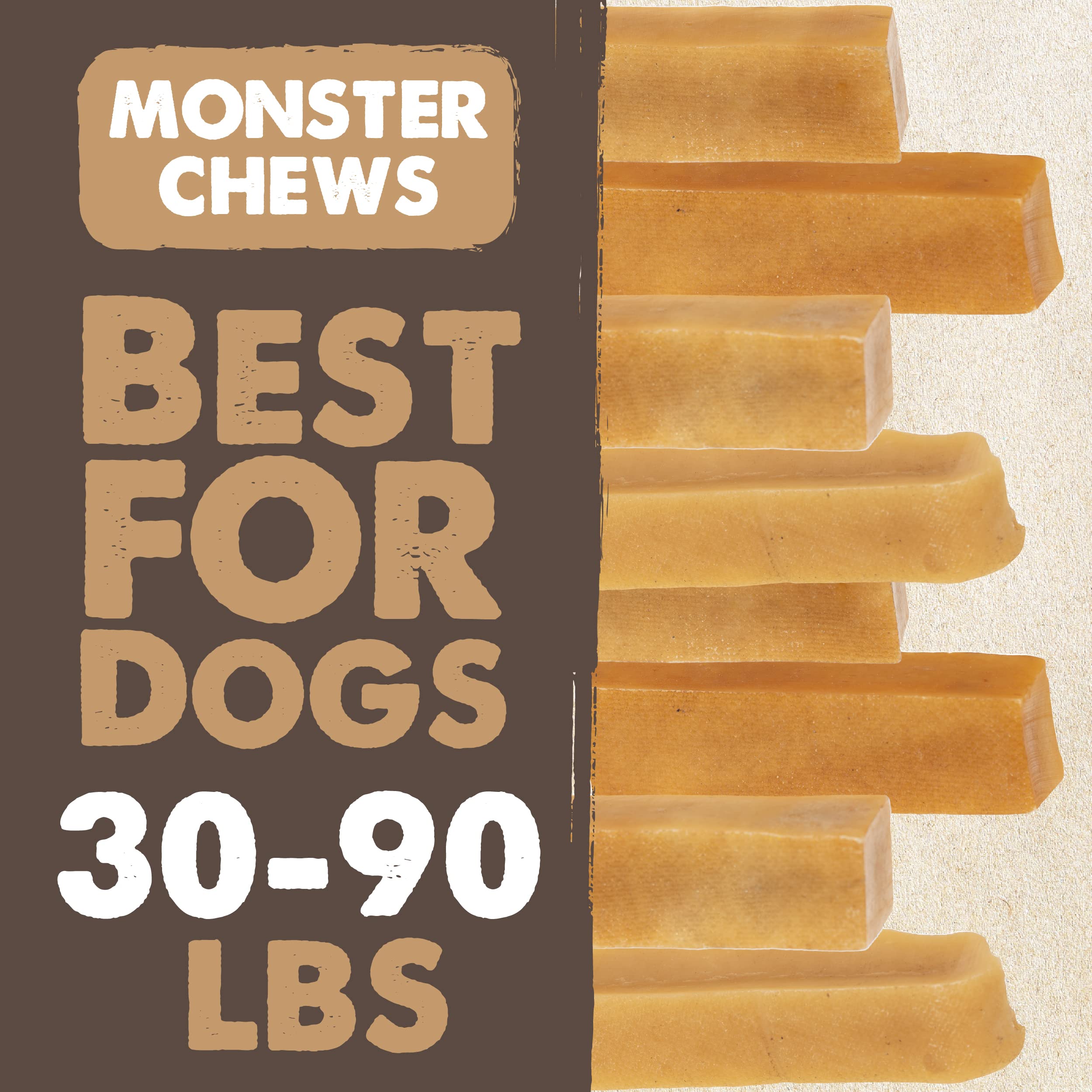Mighty Paw Yak Cheese Dog Chews - All-Natural Treats for Dogs, High Protein Treat with 68 Grams of Protein Per Chew, Delicious a