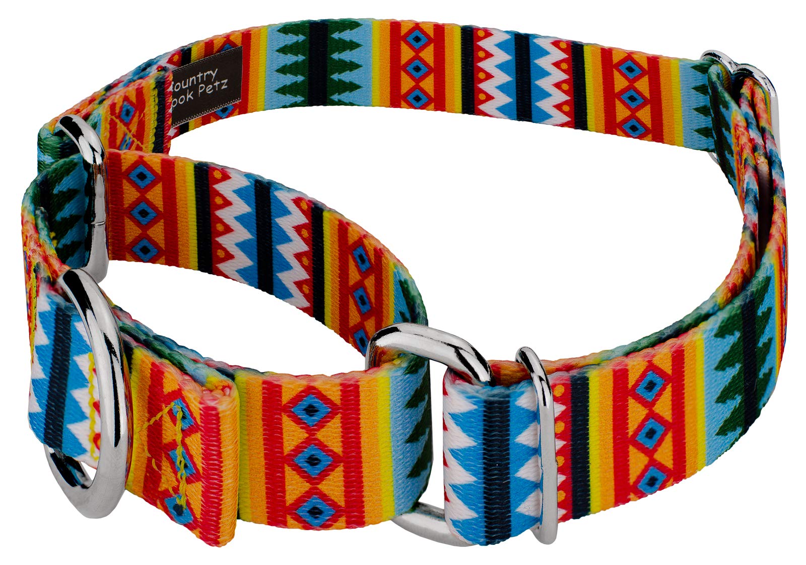 Country Brook Petz - Summer Pines Martingale Dog Collar - Country And Western Collection Featuring Rustic Designs (1/2 Inch, 2Xs