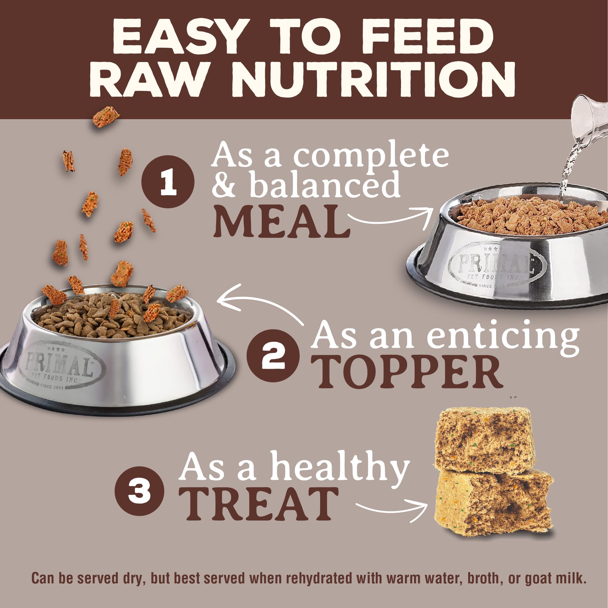Primal Pet Foods Freeze Dried Cat Food- Venison 5.5Oz.