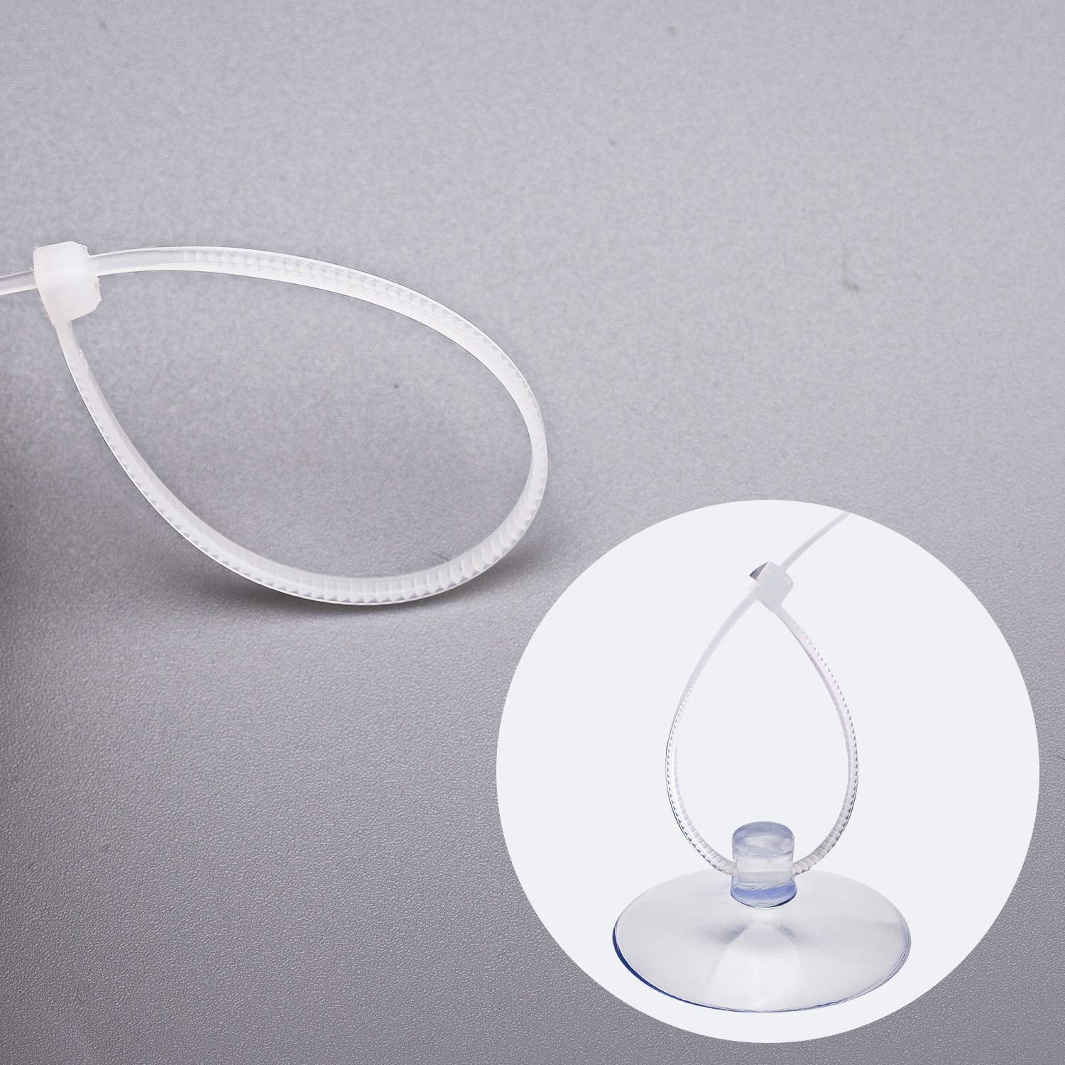 Savita 20 Pcs Aquarium Suction Cups Fish Tank Suction Hooks With Removable Hooks And 40 Adjustable Zip Ties For Aquarium Binding