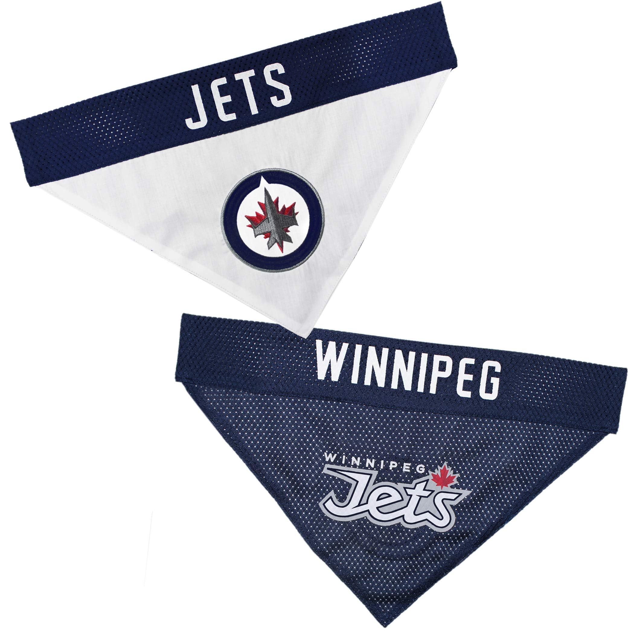 Pets First Nhl Winnipeg Jets Dog & Cat Bandana, Large/X-Large. Officially Licensed, Reversible, Game Day, Birthday, Tailgating, 