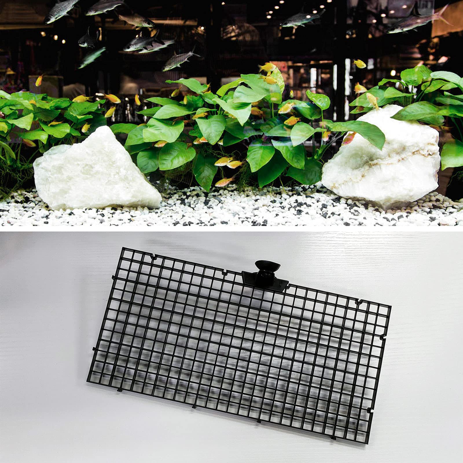 Create idea 10pcs Aquarium Divider Isolation Board Partition Pane Separator Black Mixed Breeding to Keep Different Fish from The