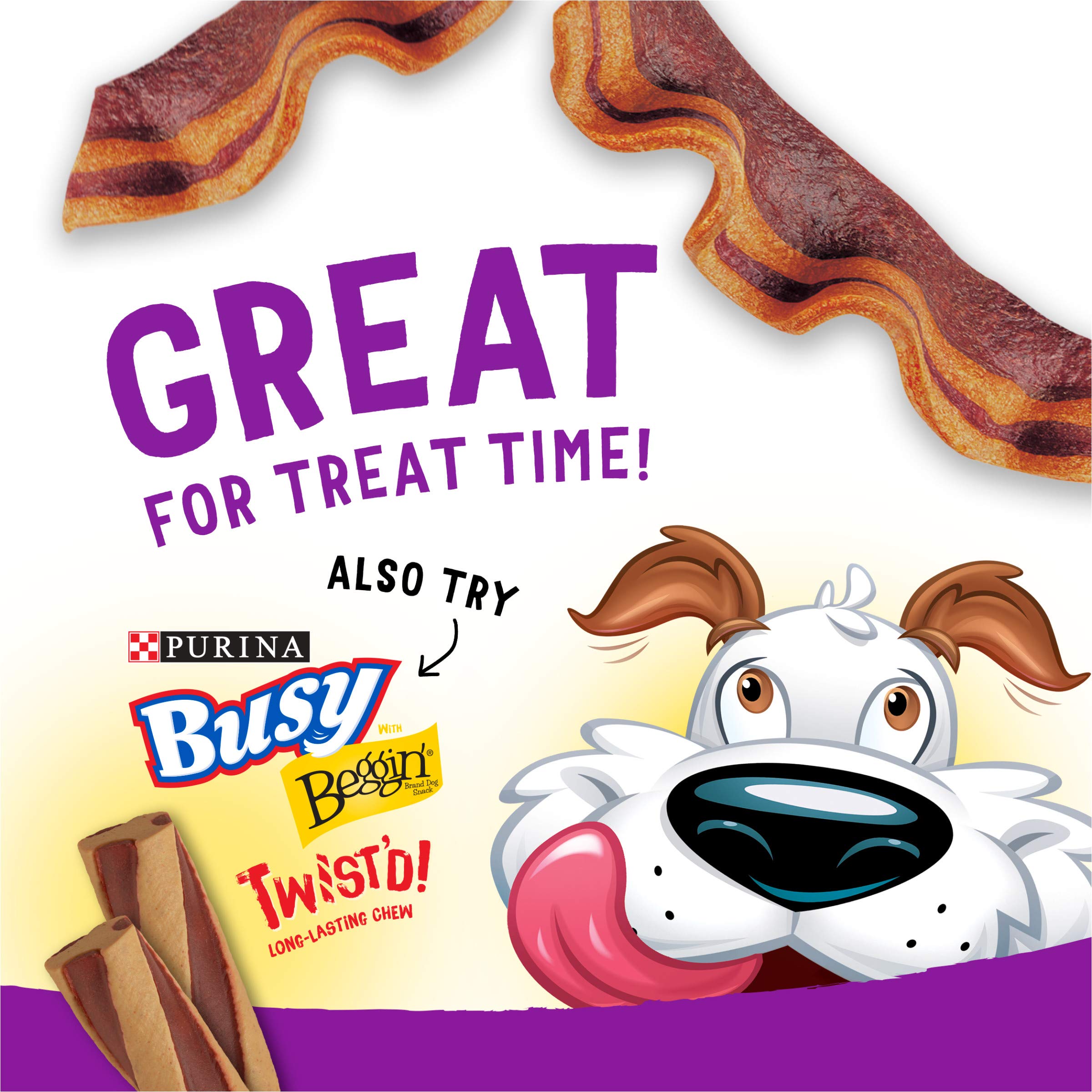Purina Beggin Strips With Real Meat Dog Treats, With Bacon and Peanut Butter Flavor - 25 oz. Pouch