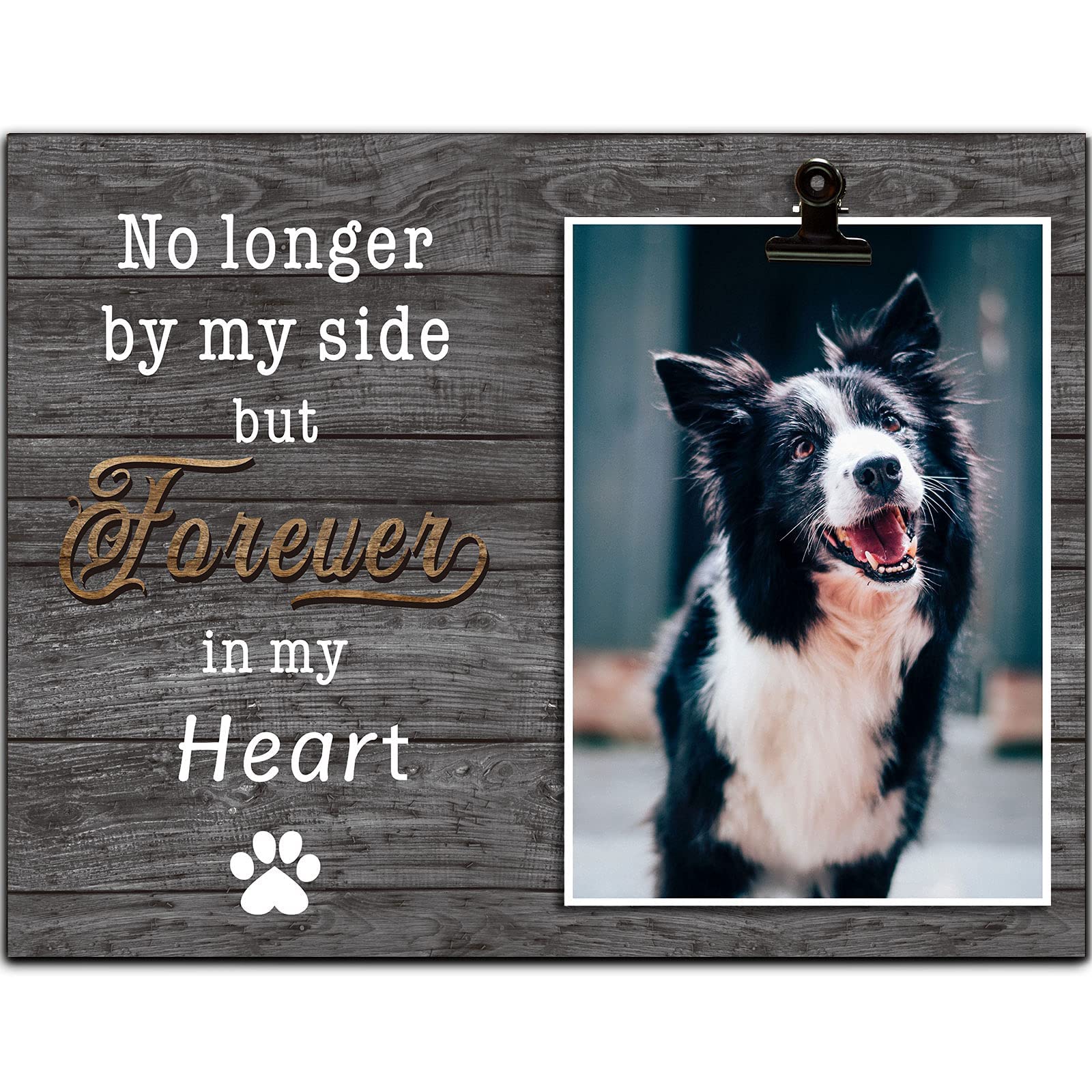 Kingnow Dog Memorial Picture Frame Pet Memorial Gifts Pet Loss 4X6 Photo Frame