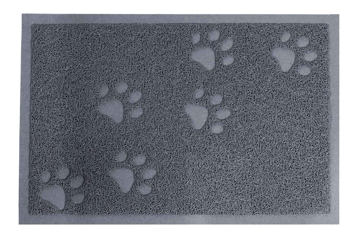 Darkyazi Cat Litter Box Mat For Floor Litter Trapping Mat Non-Slip Backing, Scatter Control, Easy Clean, Water Resistant, Soft On Paws (15.75' X 11.75',Grey)