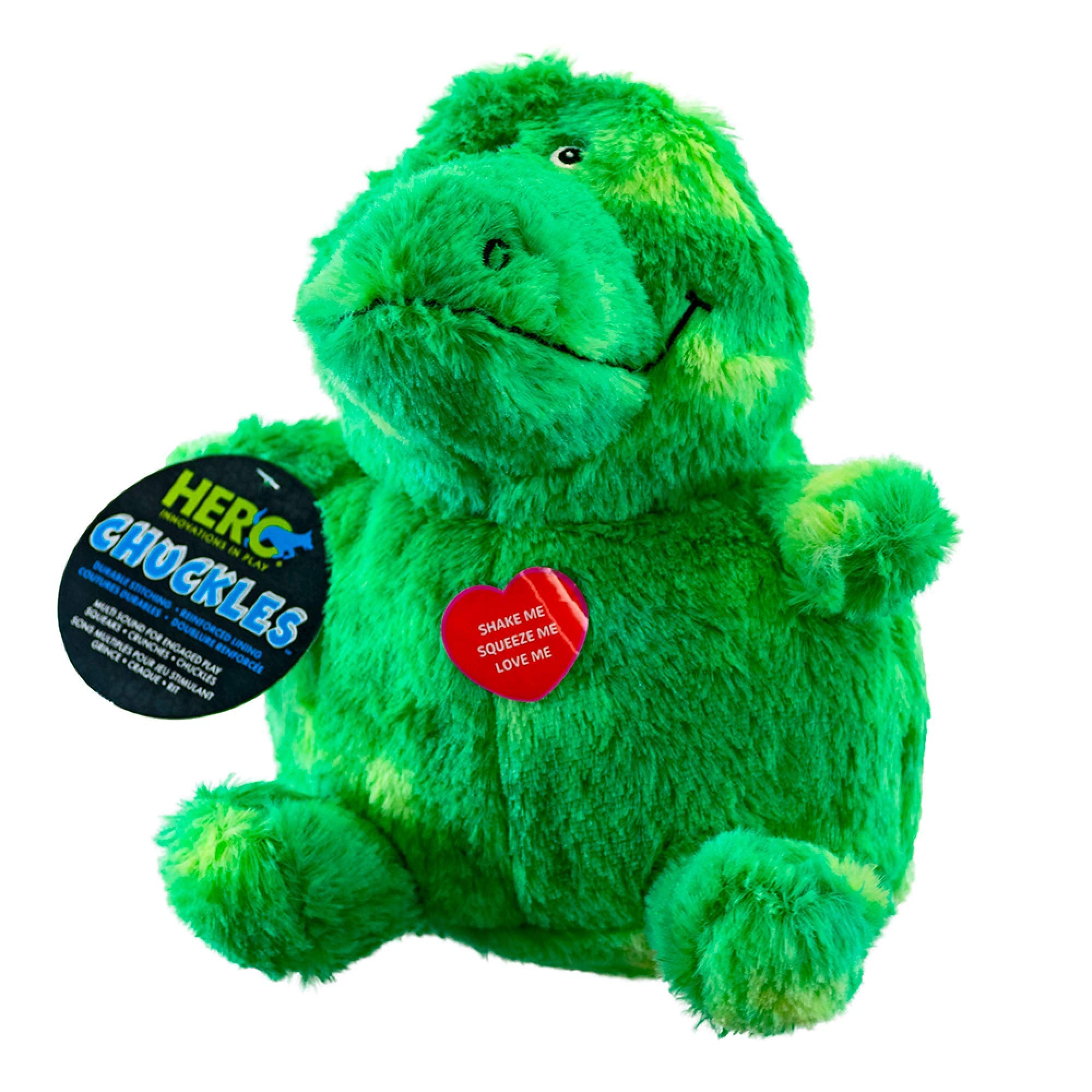 Hero | Chuckles Bellies | Gator Plush Dog Toy | Dog Squeaky Toys | Durable Stuffed Animal With 3 In 1 Squeaker