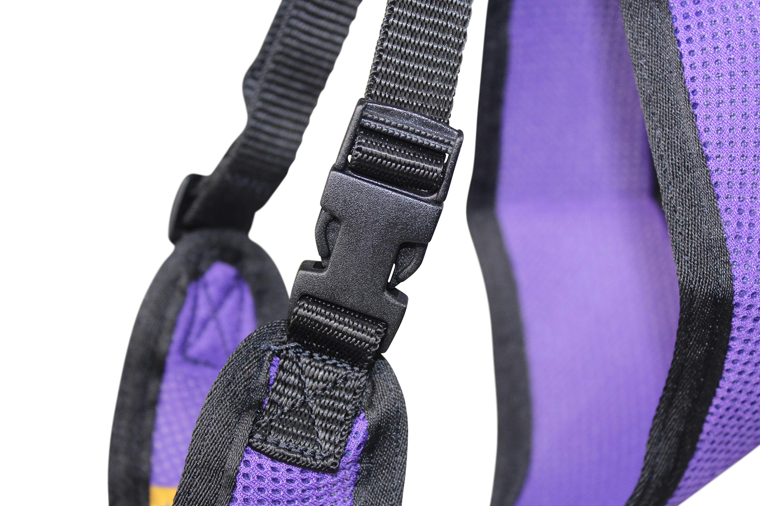 Cutenfuzzy Comfort Mesh Breathable Adjustable Dog Harness Vest With 6 Month Warranty, Purple, Medium