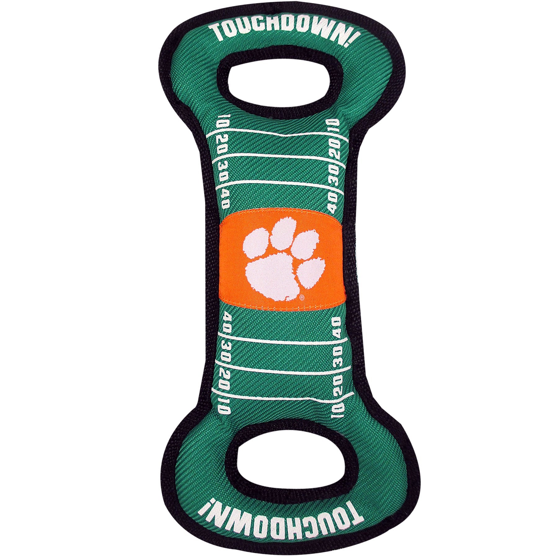 Pets First Ncaa Football Field Dog Toy With Squeaker. - Clemson Tigers - For Tug, Toss, And Fetch. - Tough & Durable Pet Toy, 1 