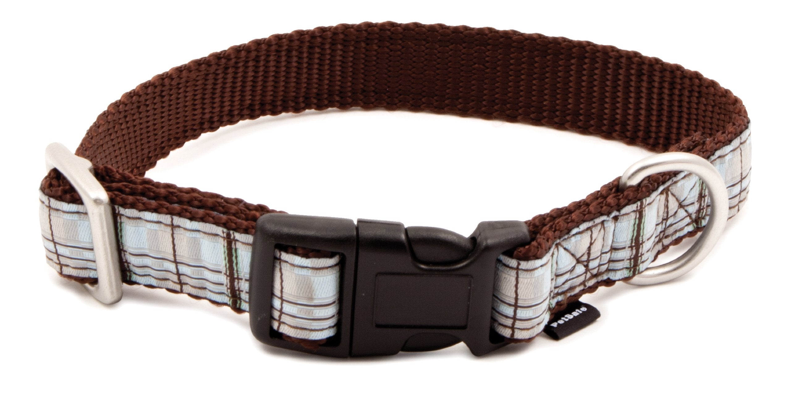 PetSafe Fido Finery Quick Snap Dog Collar, 1-Inch, Large, Summer Plaid