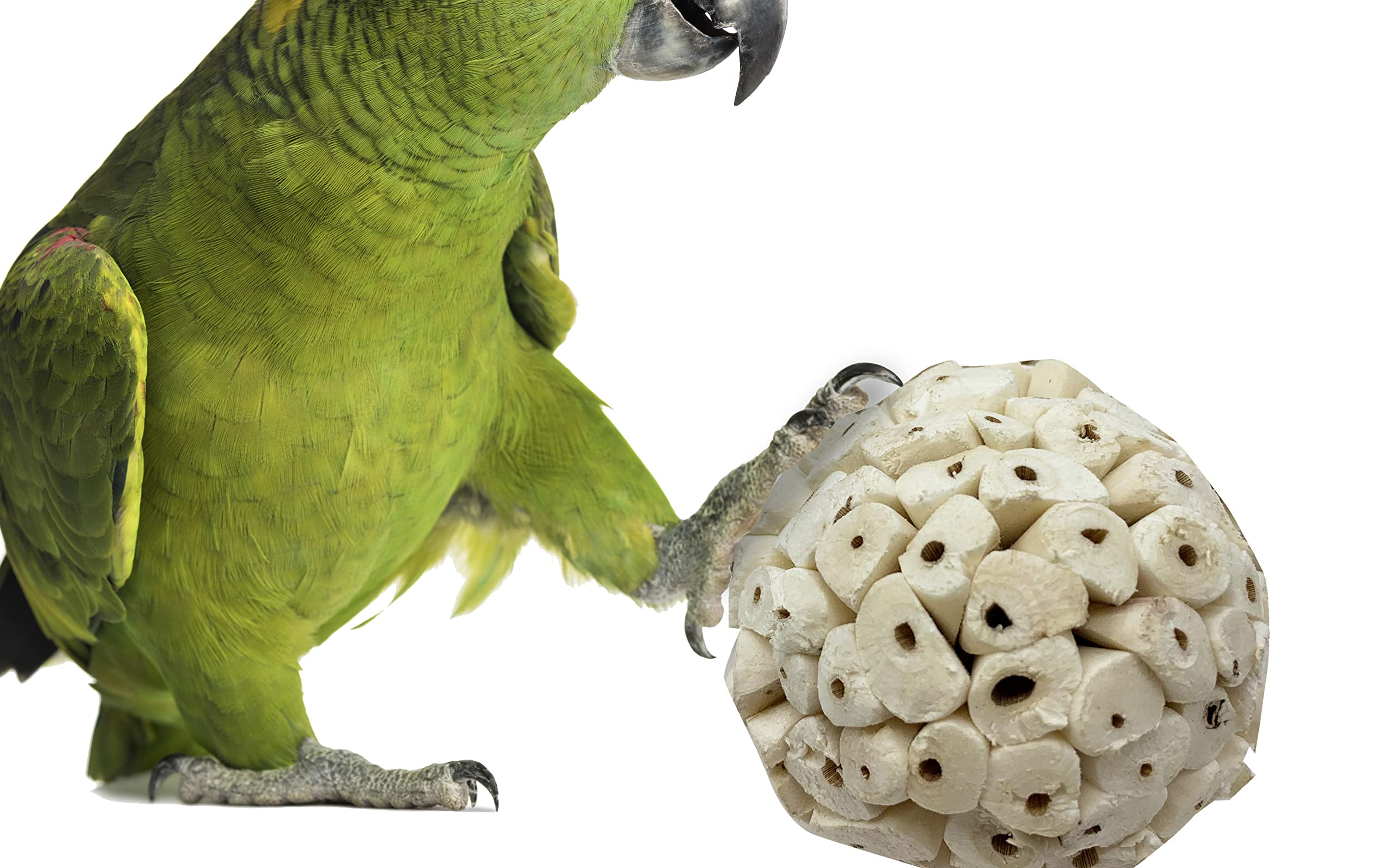 Bonka Bird Toys 1214 Pk3 All-Natural Sola Atta Balls, 3-Pack, 2' Diameter, Soft And Lightweight Chew And Foot Toys For Birds, Small Pets, And Diy Crafts, Safe For Parrots, Parakeets, And Cockatiels