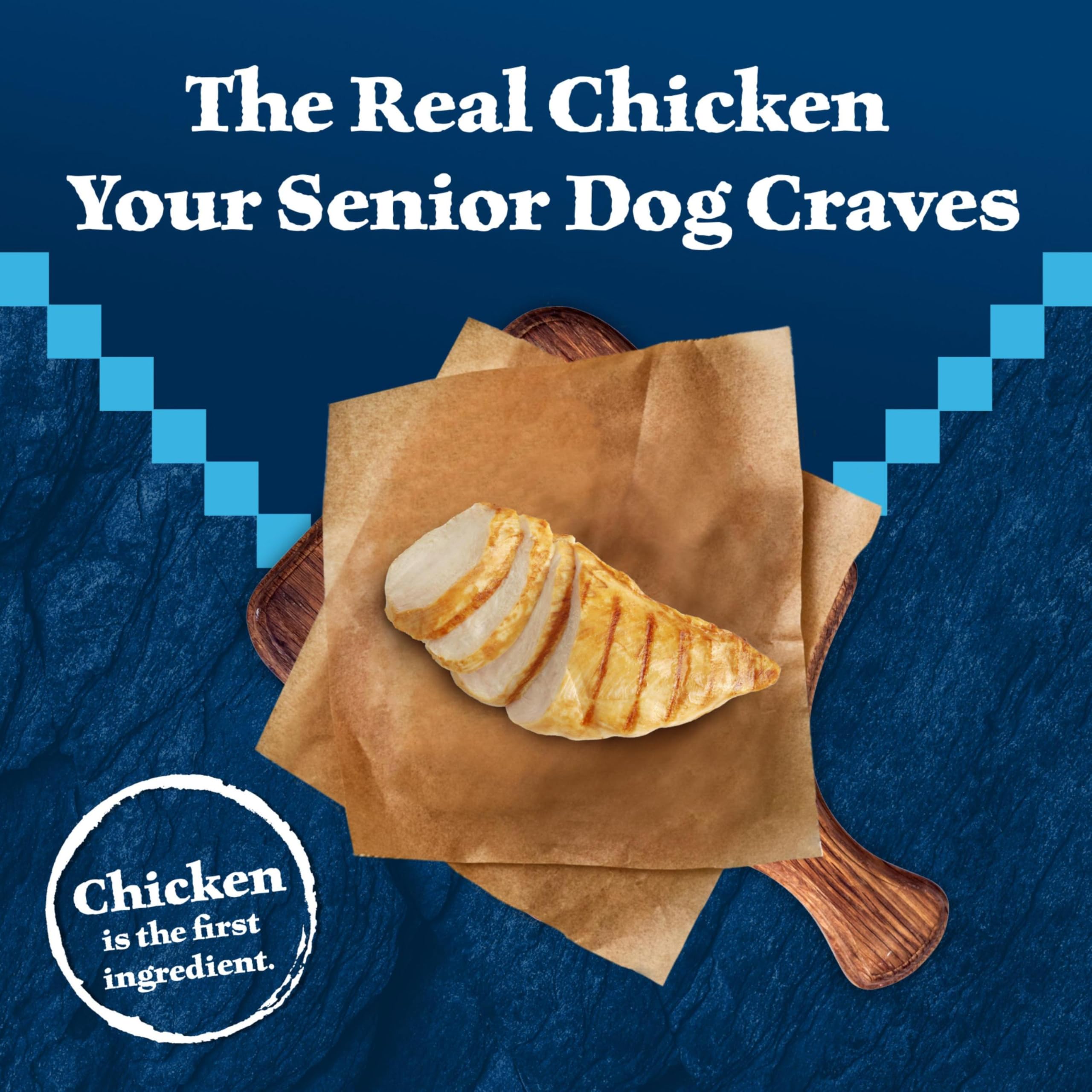 Blue Buffalo Wilderness Senior High Protein Dry Dog Food Wholesome Grains with Ingredients Chicken