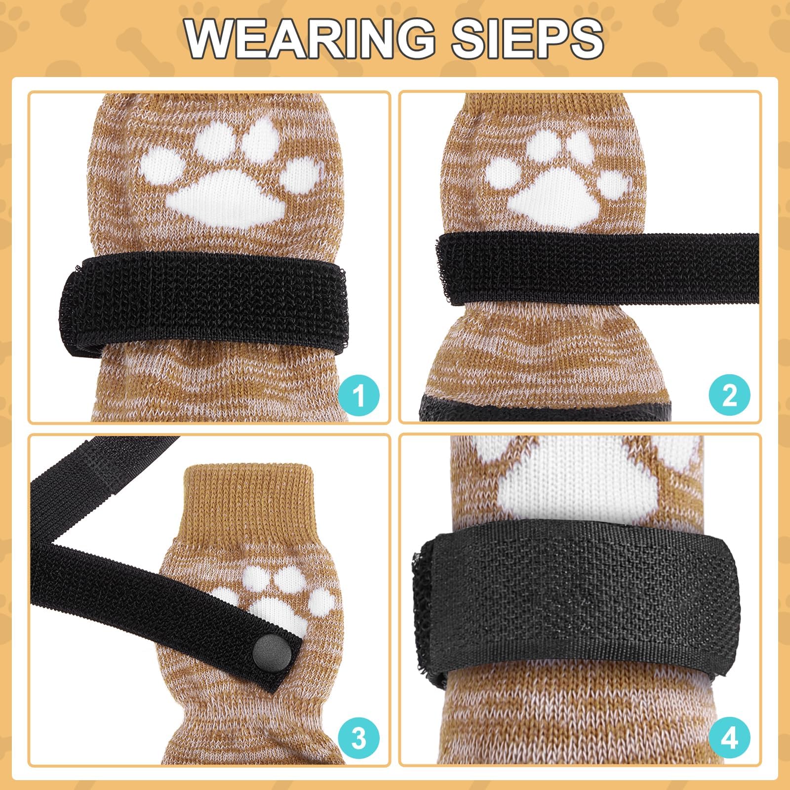 Kooltail Anti Slip Dog Socks - Outdoor Dog Boots Waterproof Dog Shoes Paw Protector With Strap Traction Control For Hardwood Flo