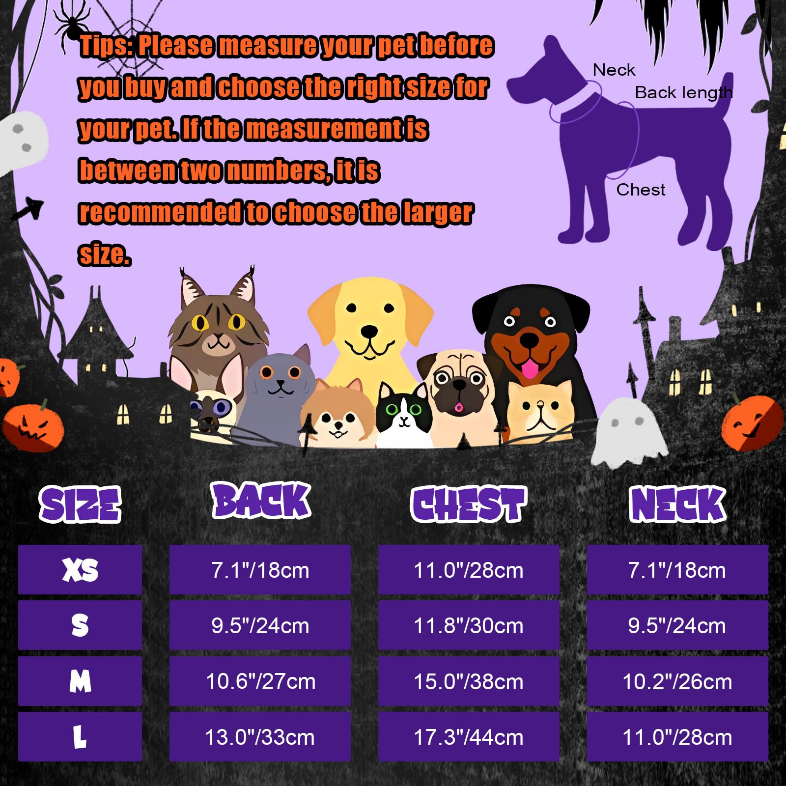 Vavious Dog Winter Coat - Funny White Fish Bone Halloween Pet Sweater - Soft Cotton Dog Clothes - Black X-Small