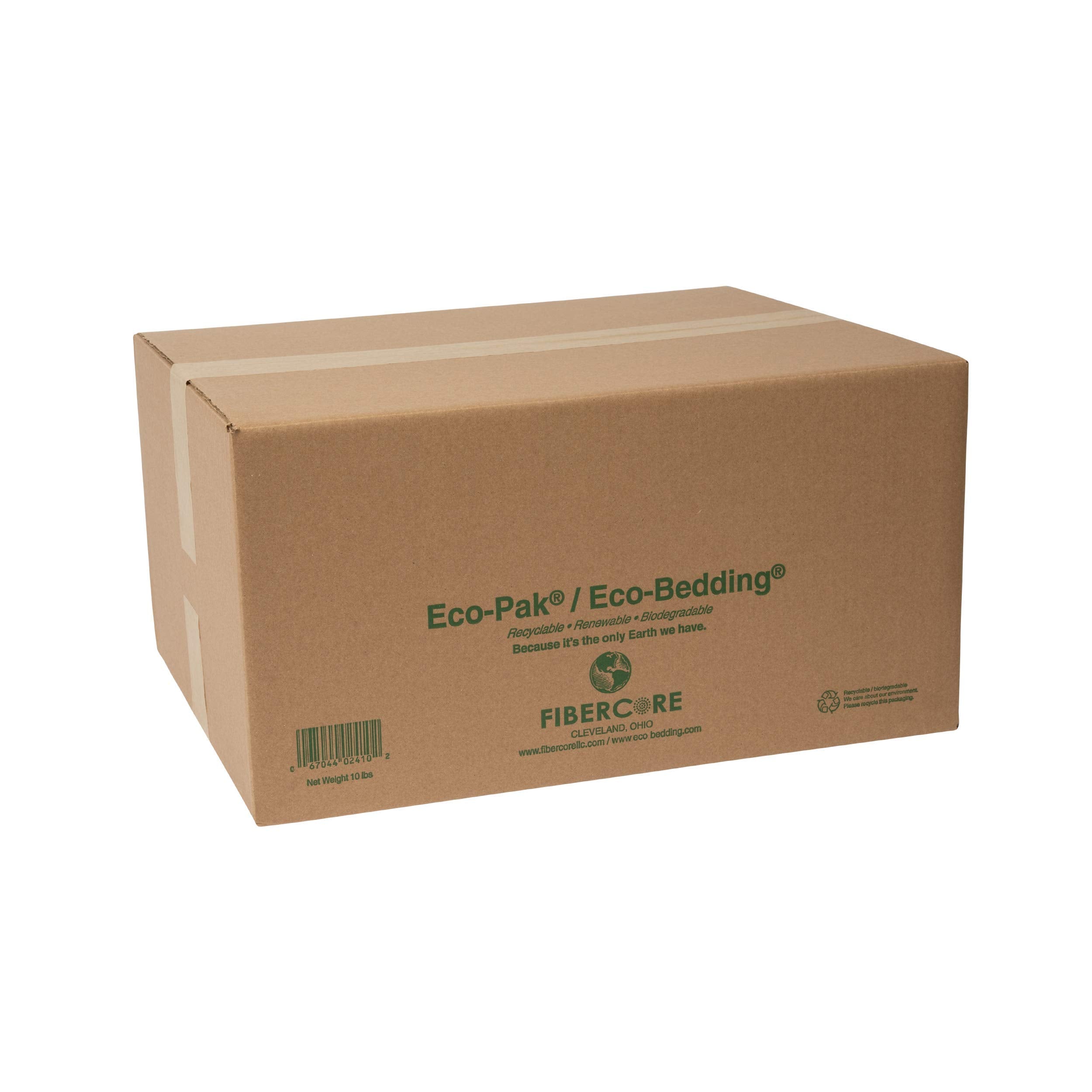 Eco Bedding Fibercore, Dust Free Paper Bedding For Small Pets And Birds, 10 Lb. Natural (Expands To 250L)