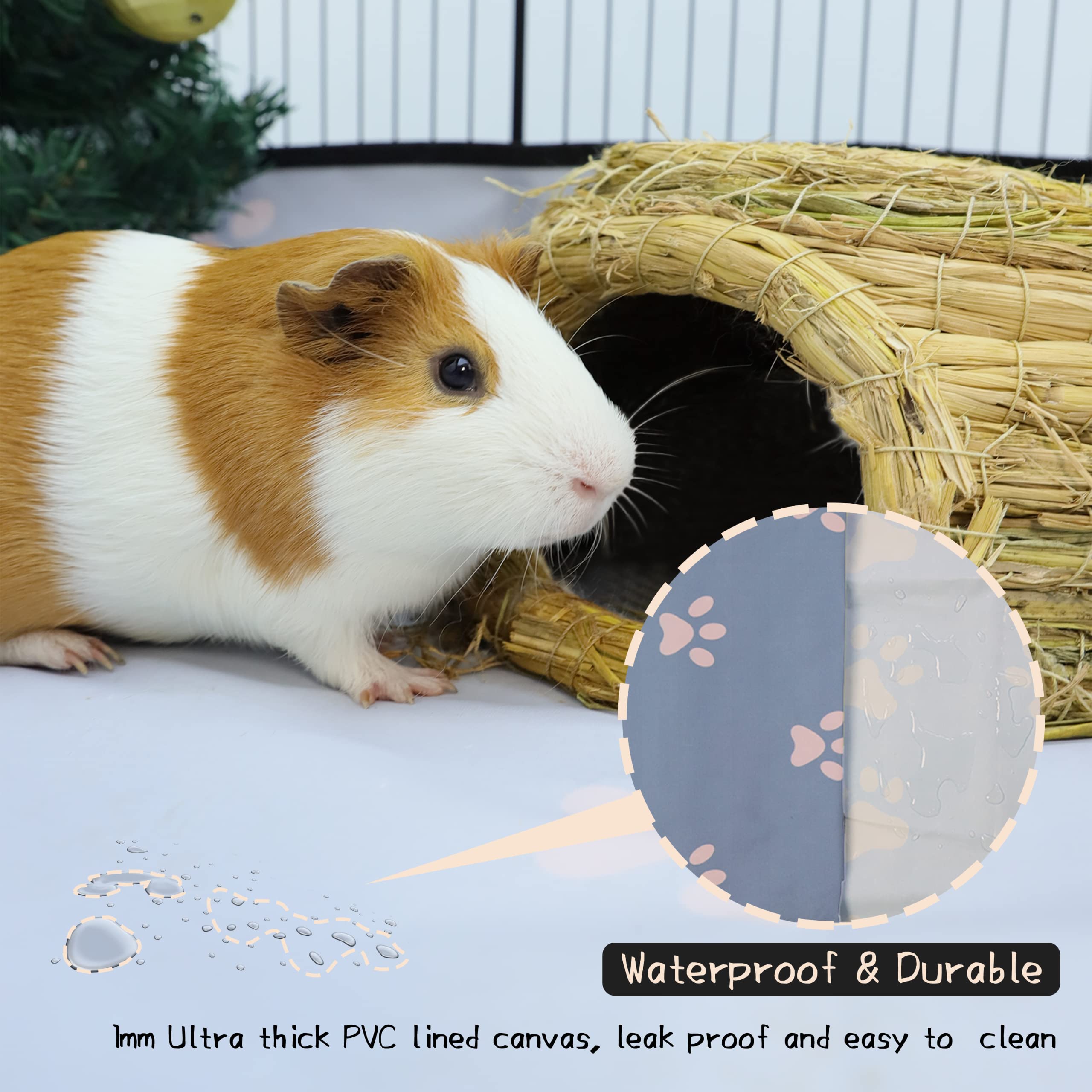 Chegron Guinea Pig Cages 8 Sq Ft Expandable C&C Cage Habitats For 2 Small Animal Pet Playpen Metal Grids Indoor Rabbit Fence Hed