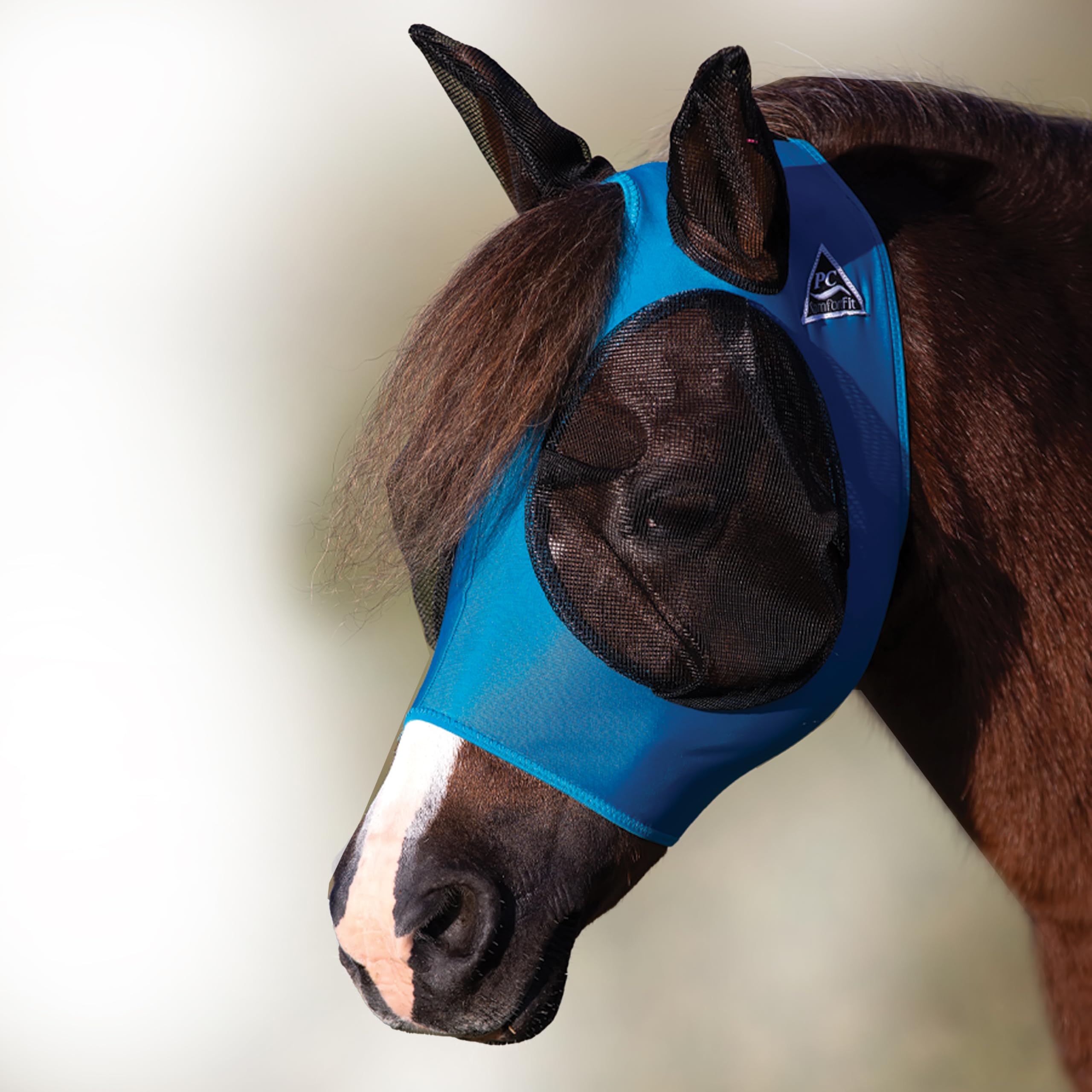 Professionals Choice Comfort Fit Fly Mask | Pacific Blue