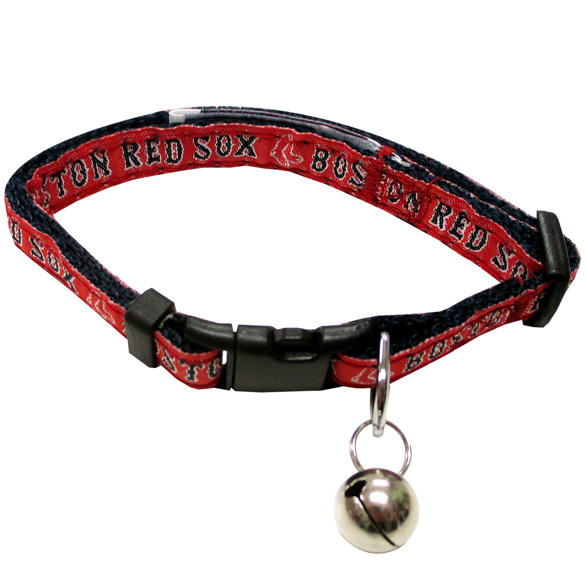 Mlb Cat Collar Boston Red Sox Satin Cat Collar Baseball Team Collar For Dogs & Cats. A Shiny & Colorful Cat Collar With Ringing 