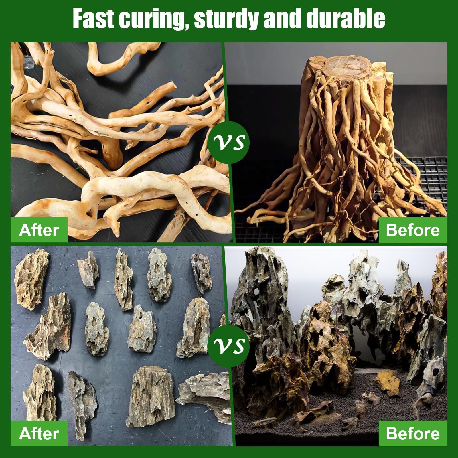 Hygger CO2 Special Aquarium Liquid Glue for Fish Tank Landscaping, Aquarium Safe Instant Glue for Driftwood, Rocks, Stones,Build