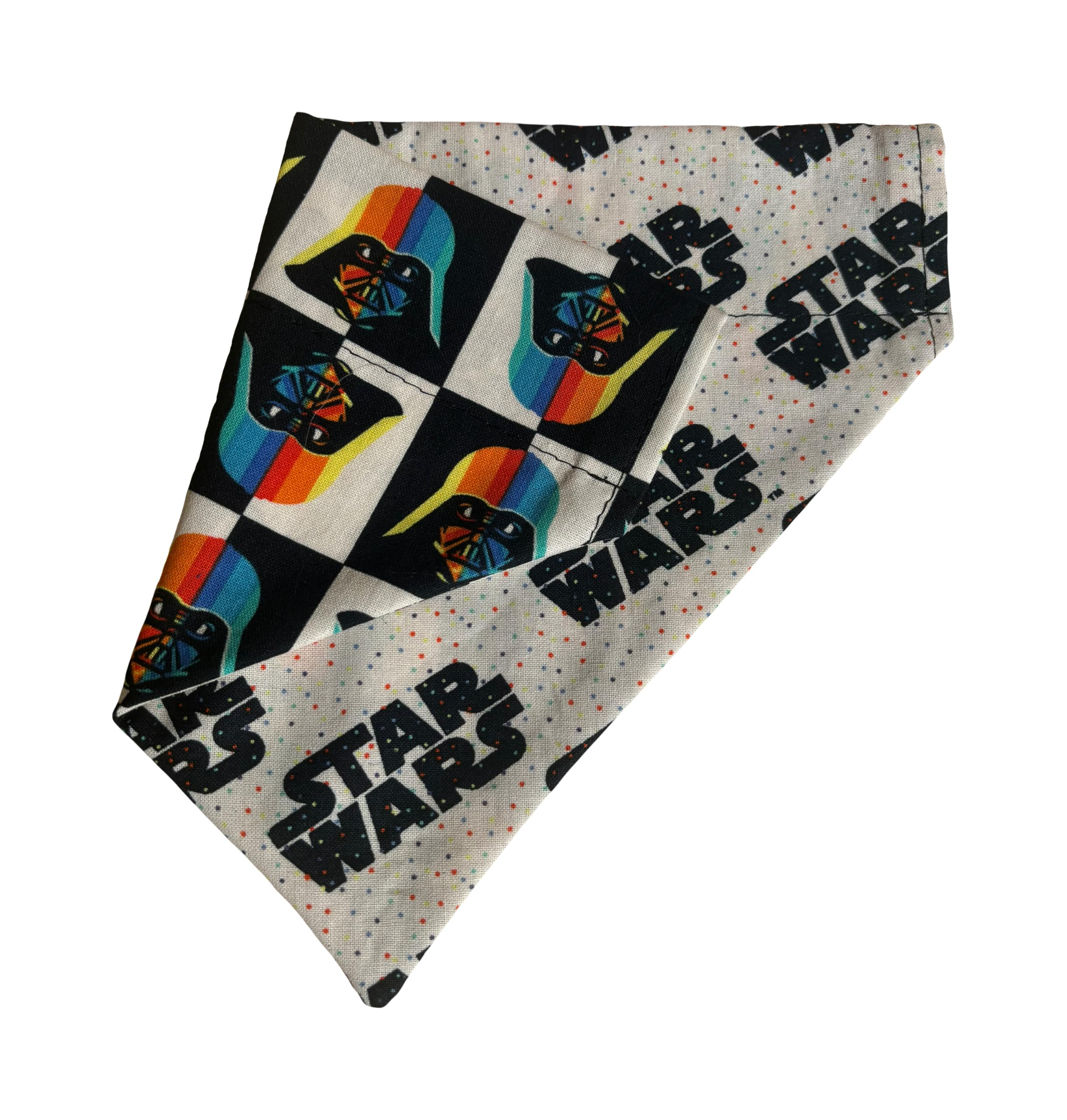 Cute Dog Bandana | Galaxy Far Far Away | Retro | Reversible Slip On Dog Bandana | Slip Over The Collar Bandana | For Small Mediu