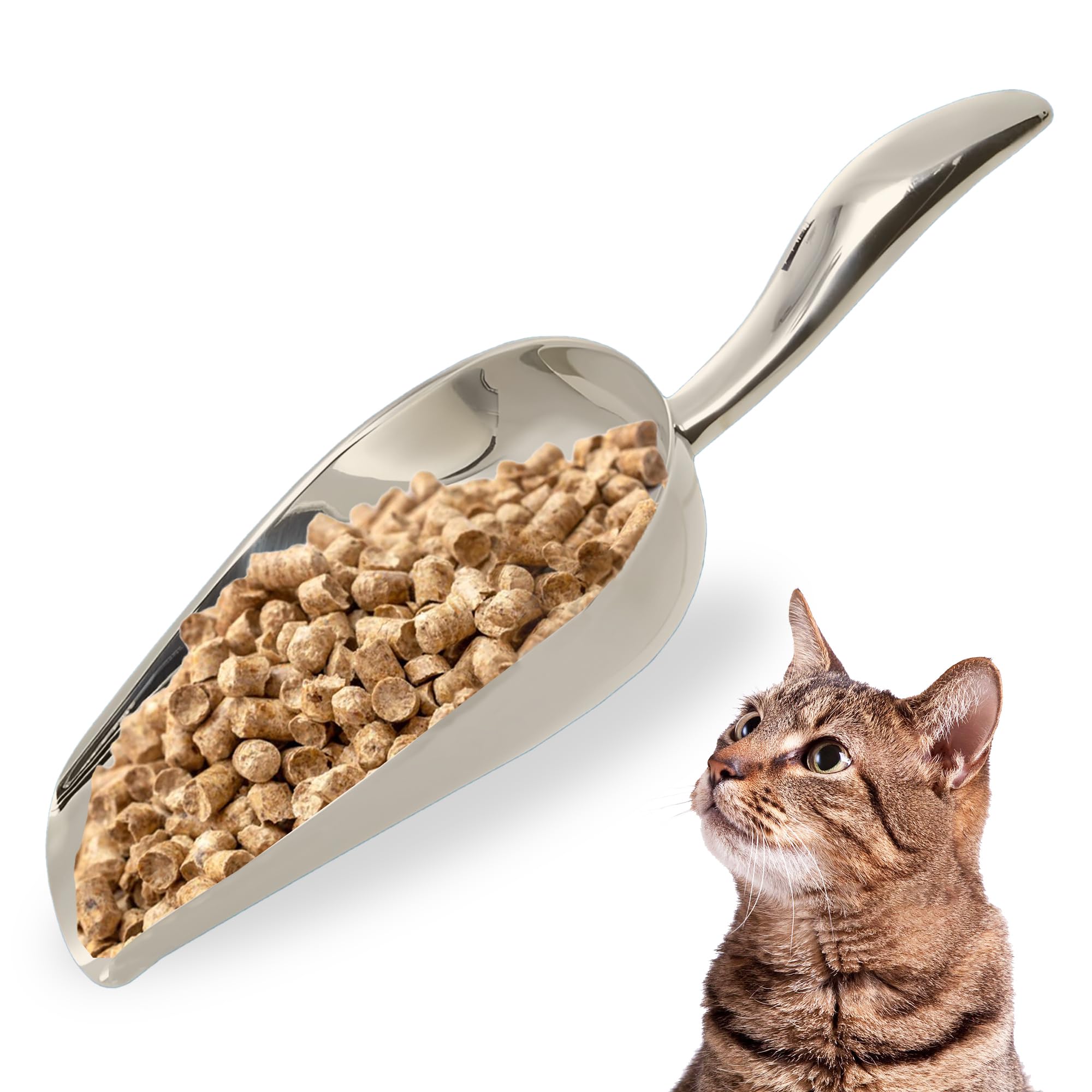 Sungrow Large Cat Litter Scoop, Life Transforming Cat Scooper, Reduces Hand Fatigue, Saves Clear Litter, Makes Scooping Faster A
