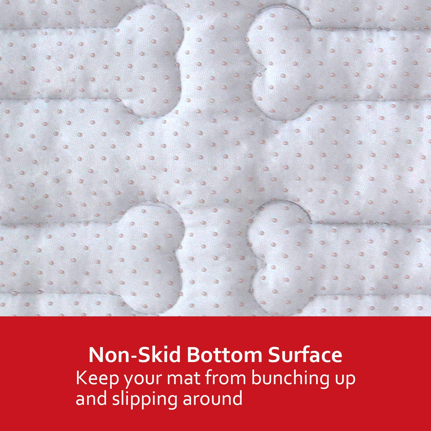 Dog Crate Mat (24'' X 18''), Soft Dog Bed Mat with Cute Prints, Personalized Dog Crate Pad, Anti-Slip Bottom, Machine Washable K