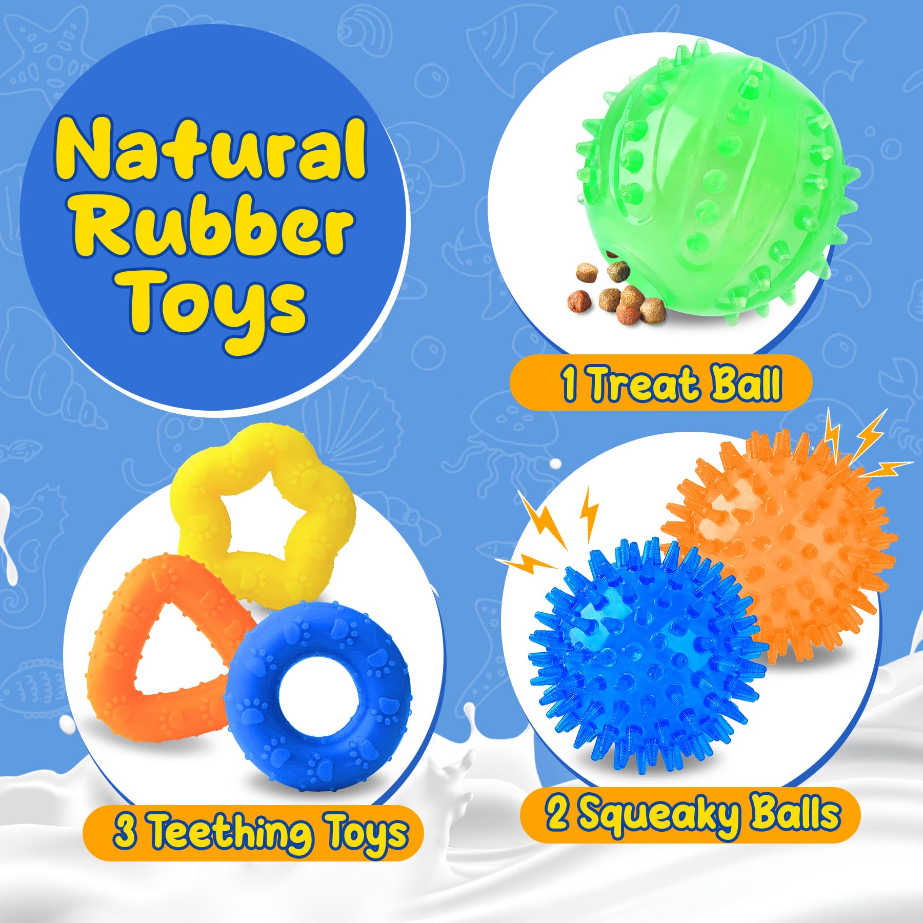 Eefitoys Puppy Toys 23 Pack, Interactive Dog Toys For Puppy Teething, Puppy Chew Toys With Squeaky Plush Toys, Rope Toys And Dog