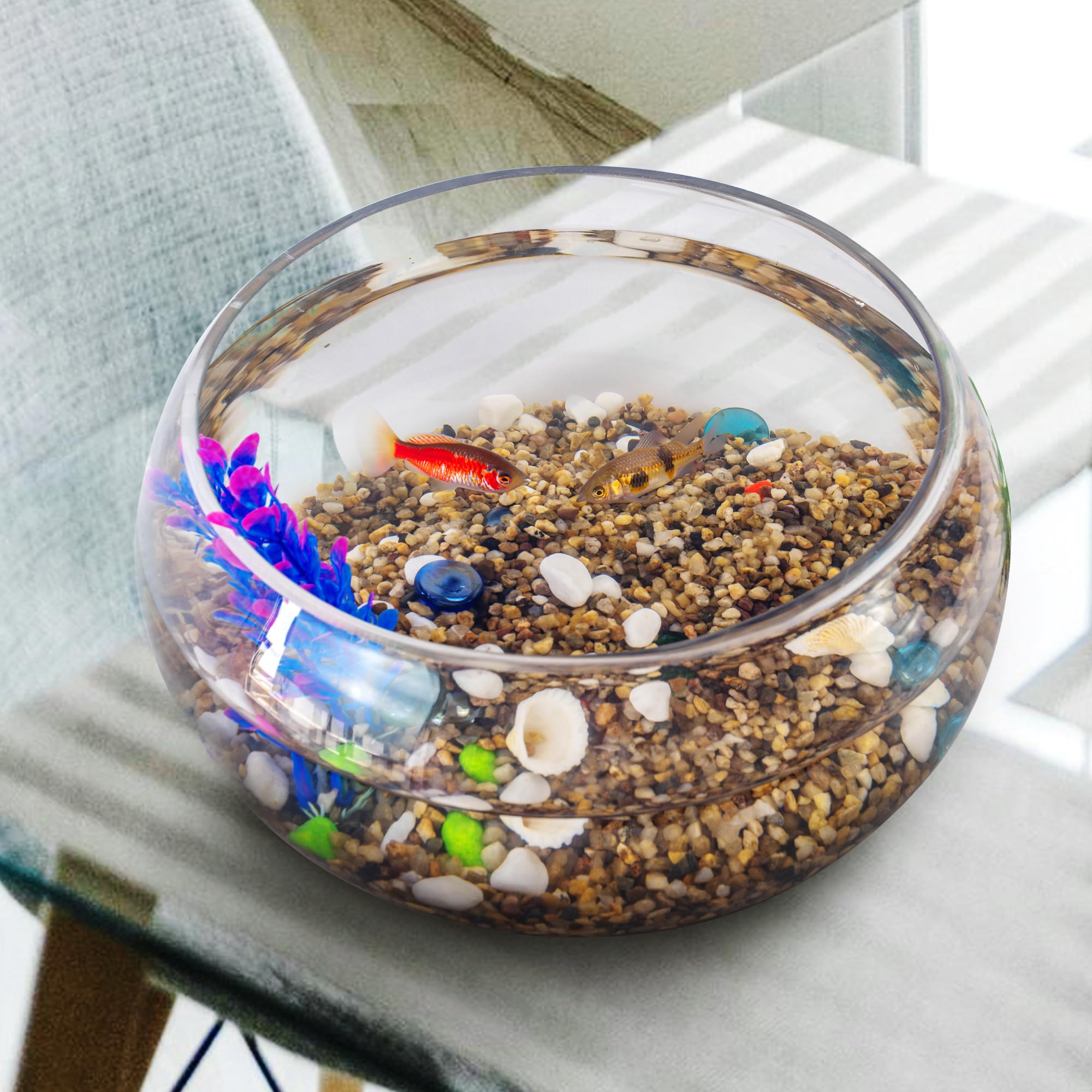 VINICS 10 lbs Aquarium Gravel, 3-6mm Fish Tank Gravel, Succulent Cactus Pea Gravel for Indoor Plants, River Rocks for Gardening,