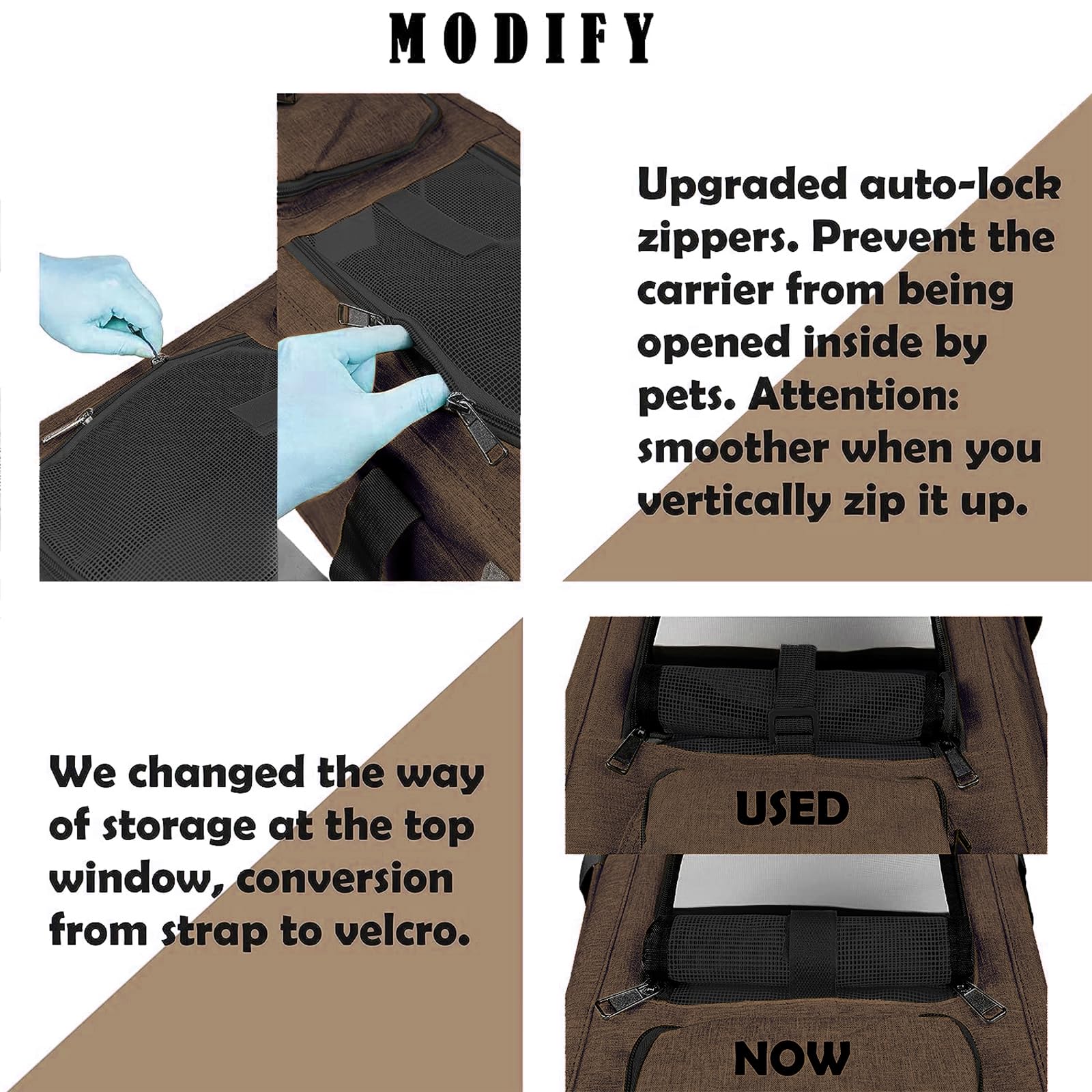 Gapzer Pet Carrier For Large Cat Soft-Sided Animal Traveling Bag For Medium Cat Up To 20Lbs / Washable Small Dog Puppy 10 Lbs Cr