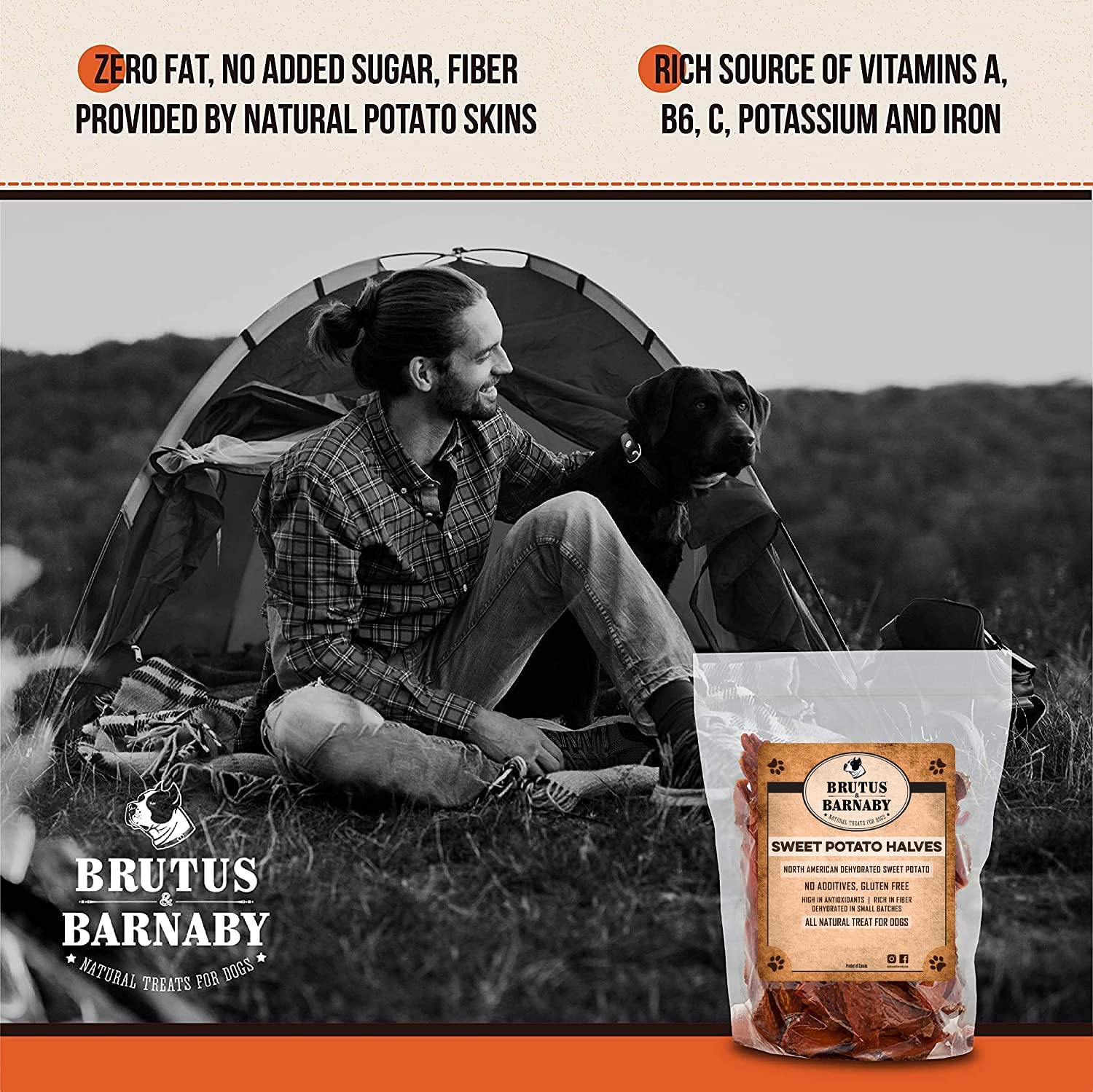 Sweet Potato Slices For Dogs - Half Slices, 5 lbs - Single Ingredient Grain Free Dog Treats, Best High Anti-Oxidant Healthy 100%